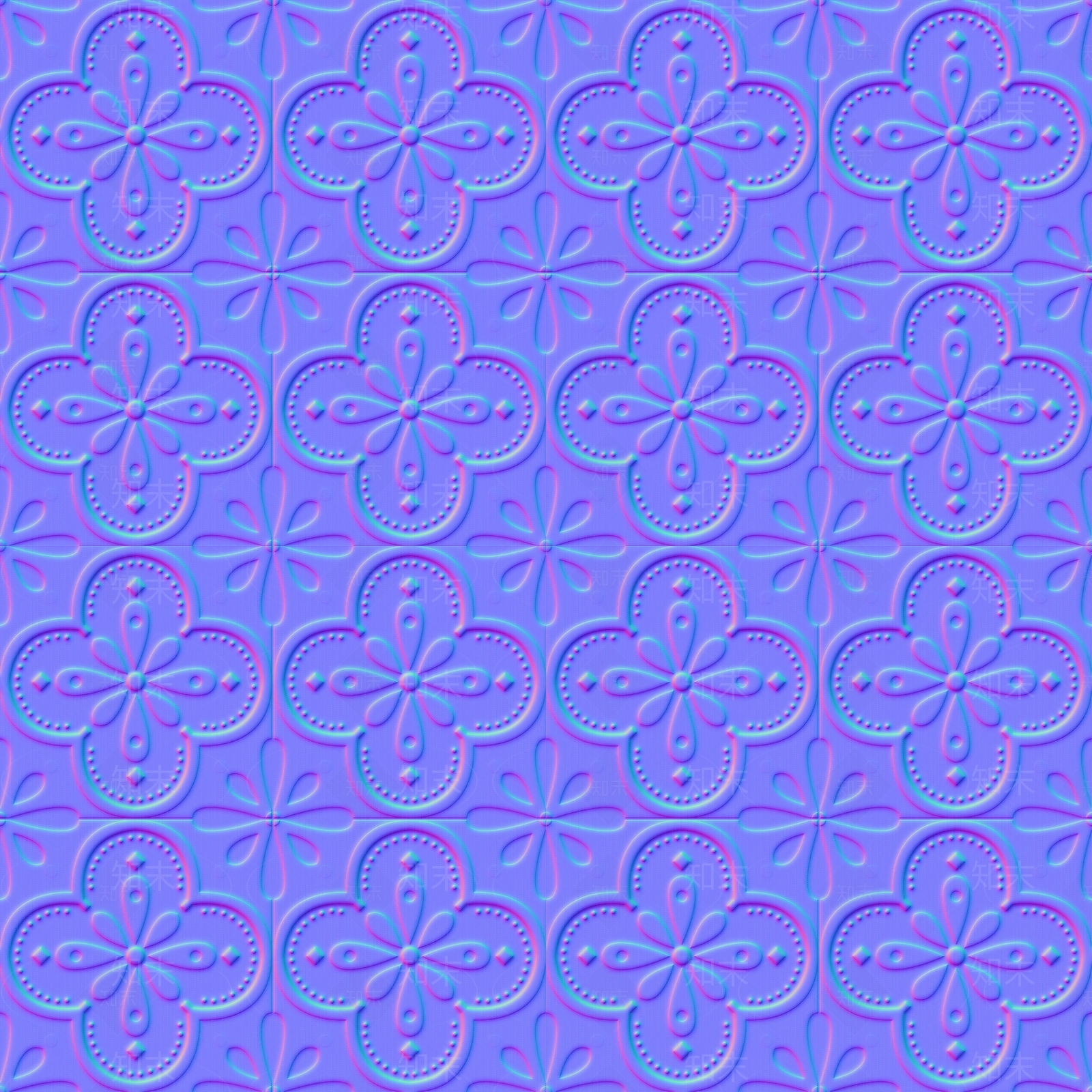 小清新拼花瓷砖法线凹凸贴图下载【ID:1133846388】