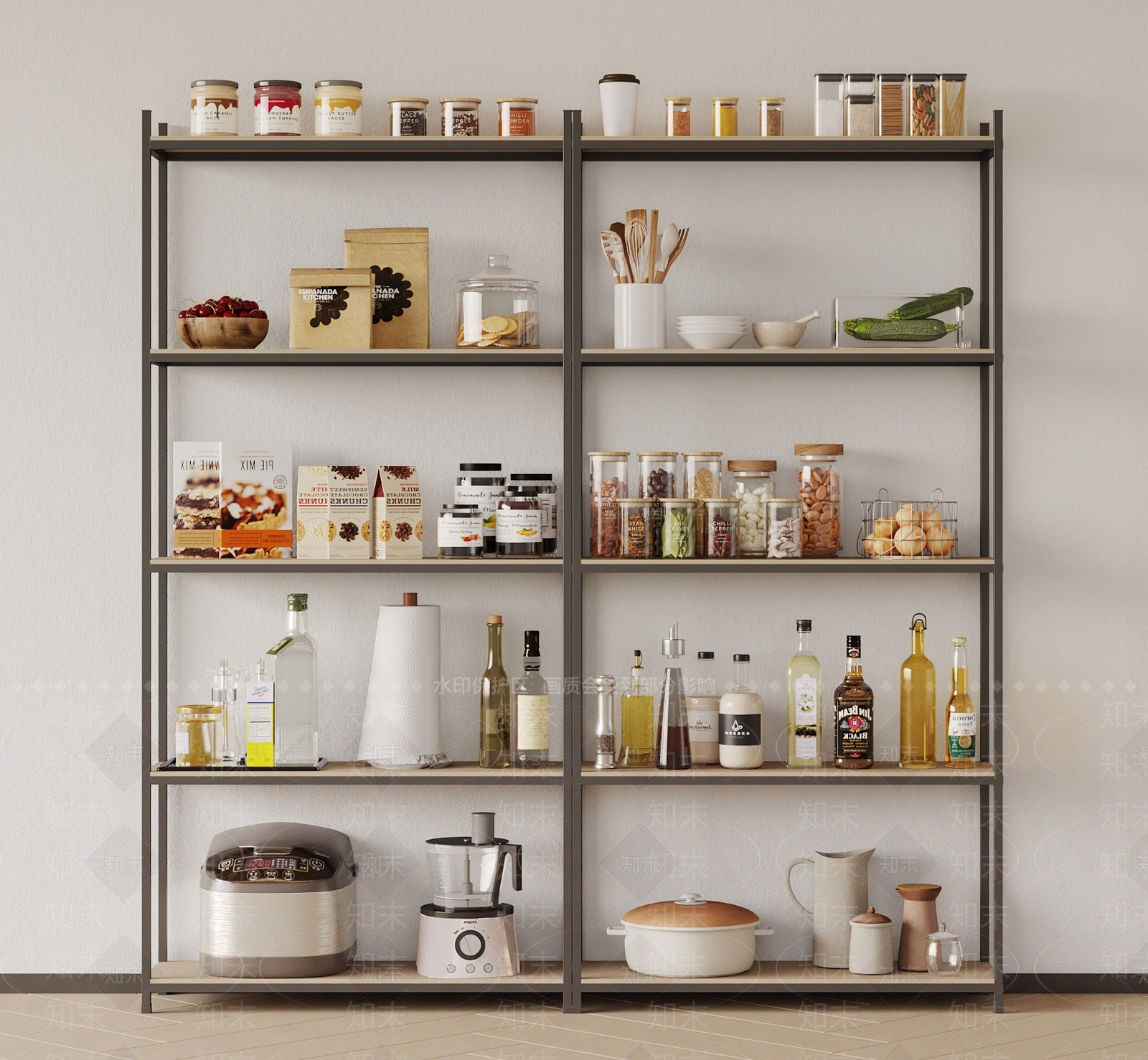 厨房用品组合SU模型下载【ID:1133847098】