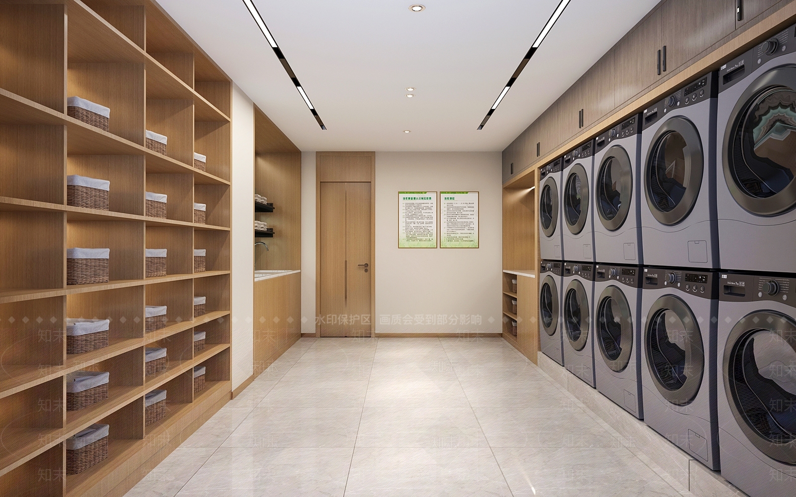 现代洗衣房3D模型下载【ID:1133850977】