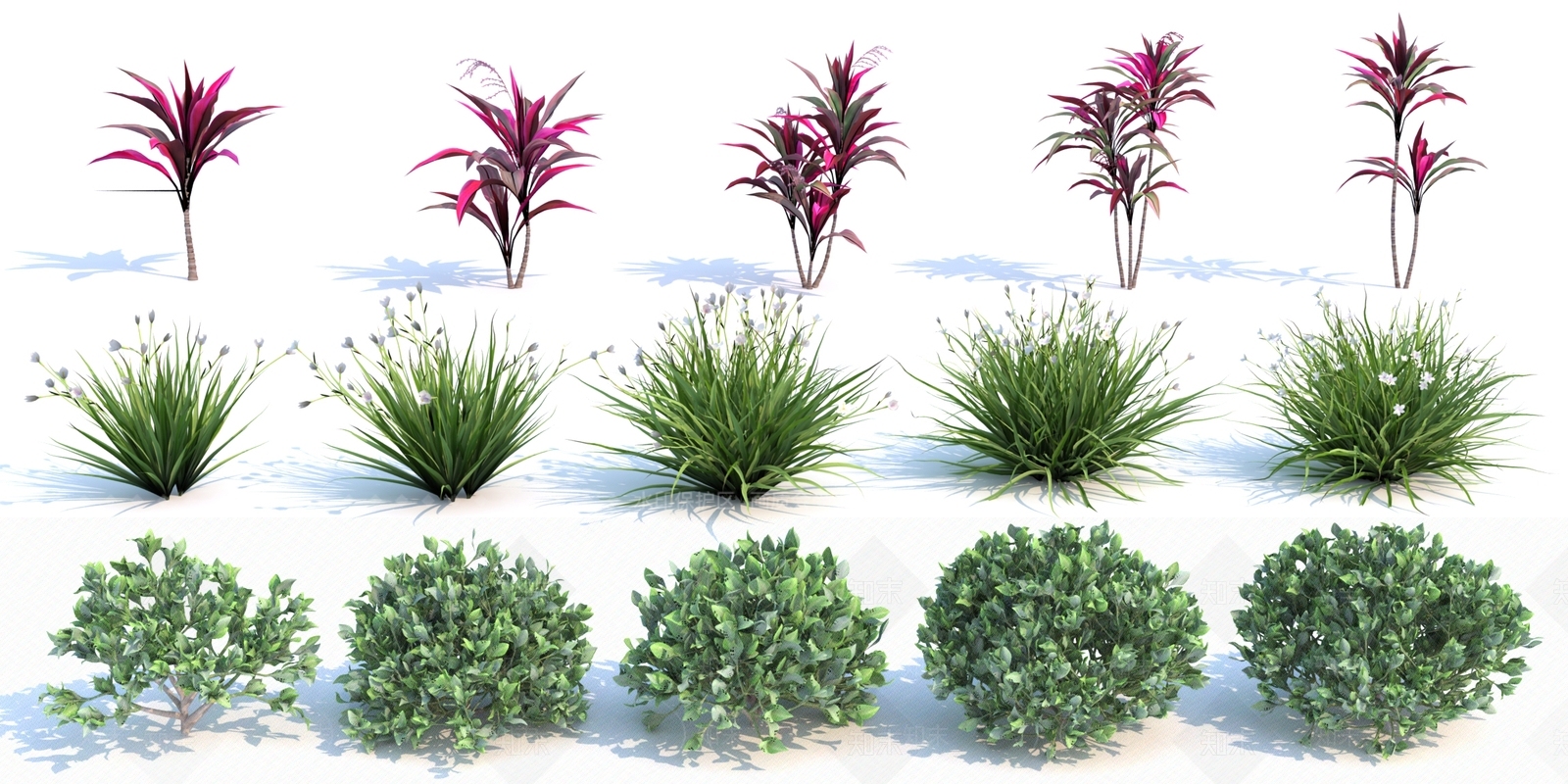花草组合3D模型下载【ID:1133860327】