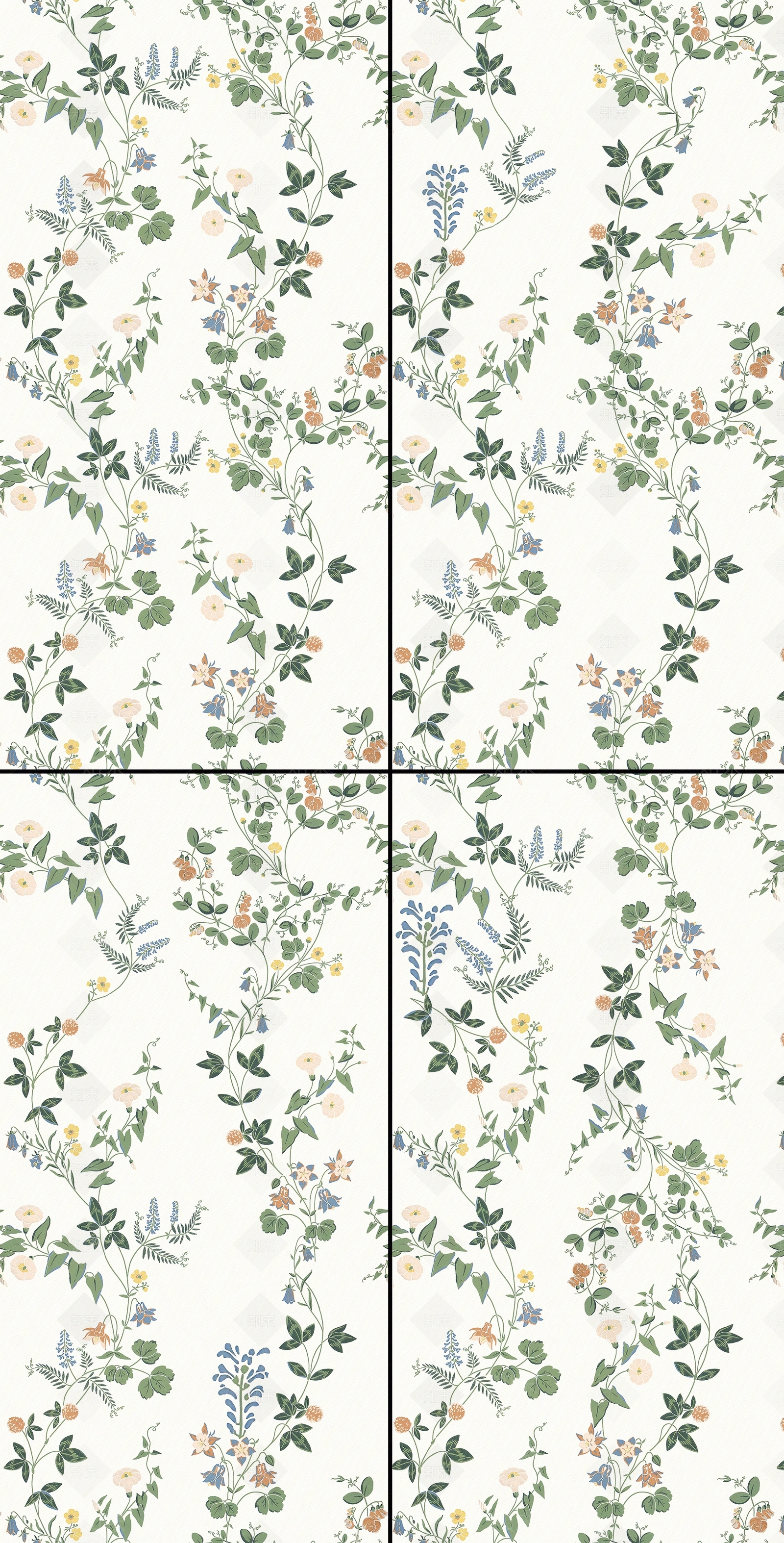 罗马现代植物花砖贴图下载【ID:1133862064】