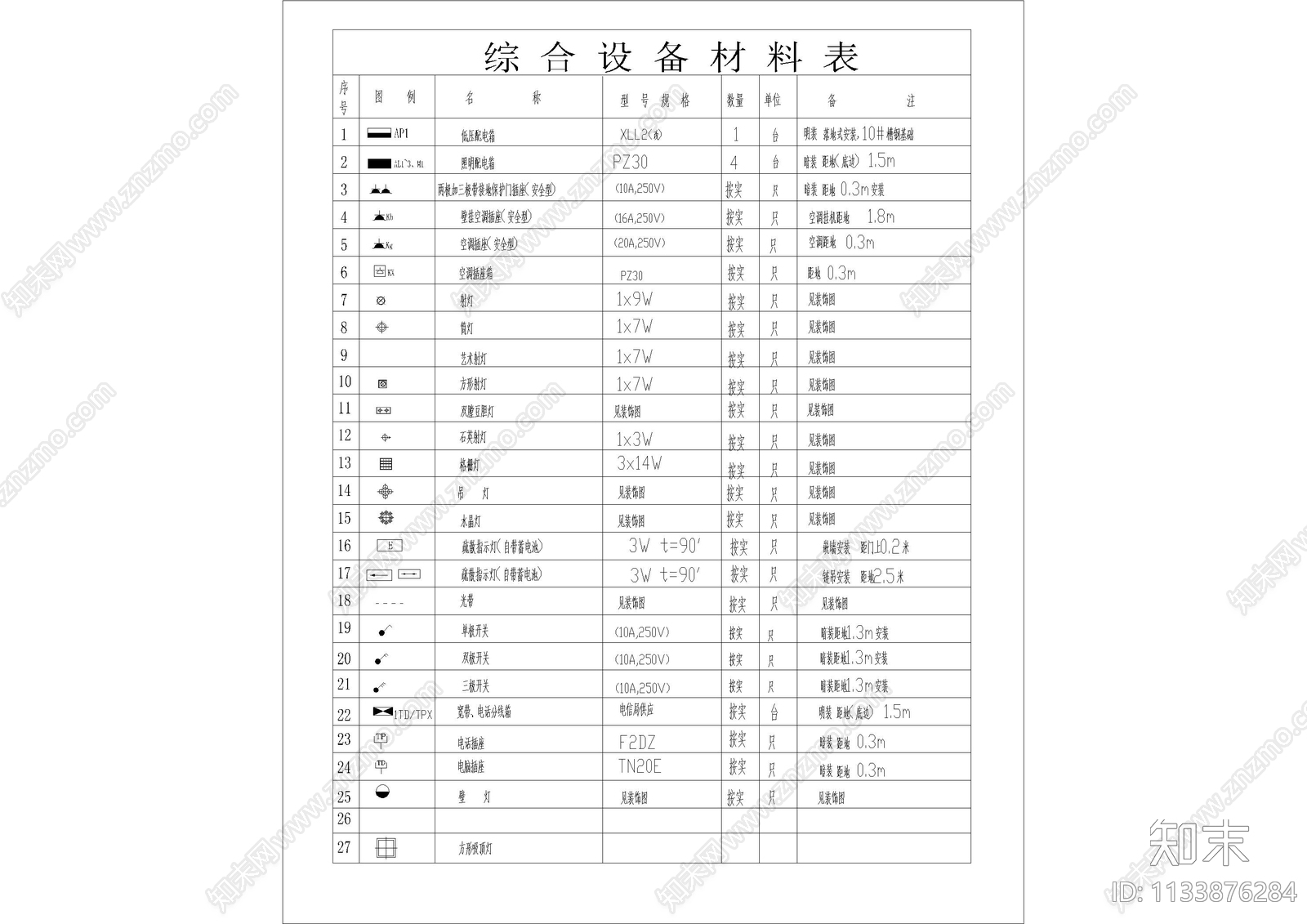 洗浴封面目录设计说明cad施工图下载【ID:1133876284】