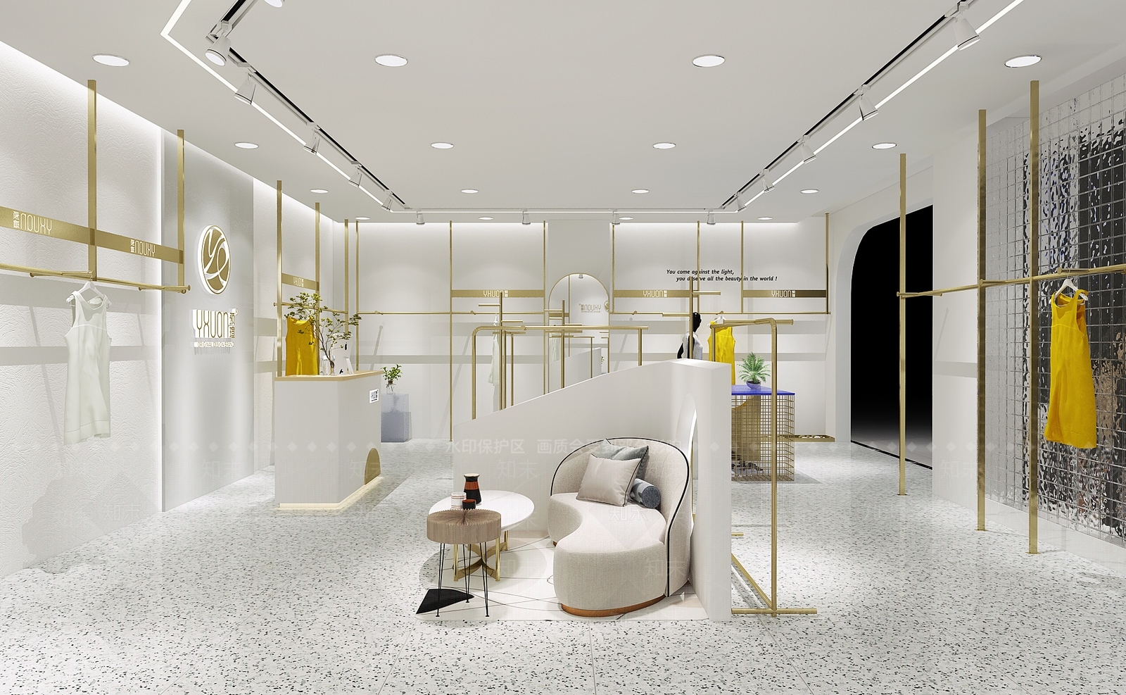 现代女装店3D模型下载【ID:1133877128】