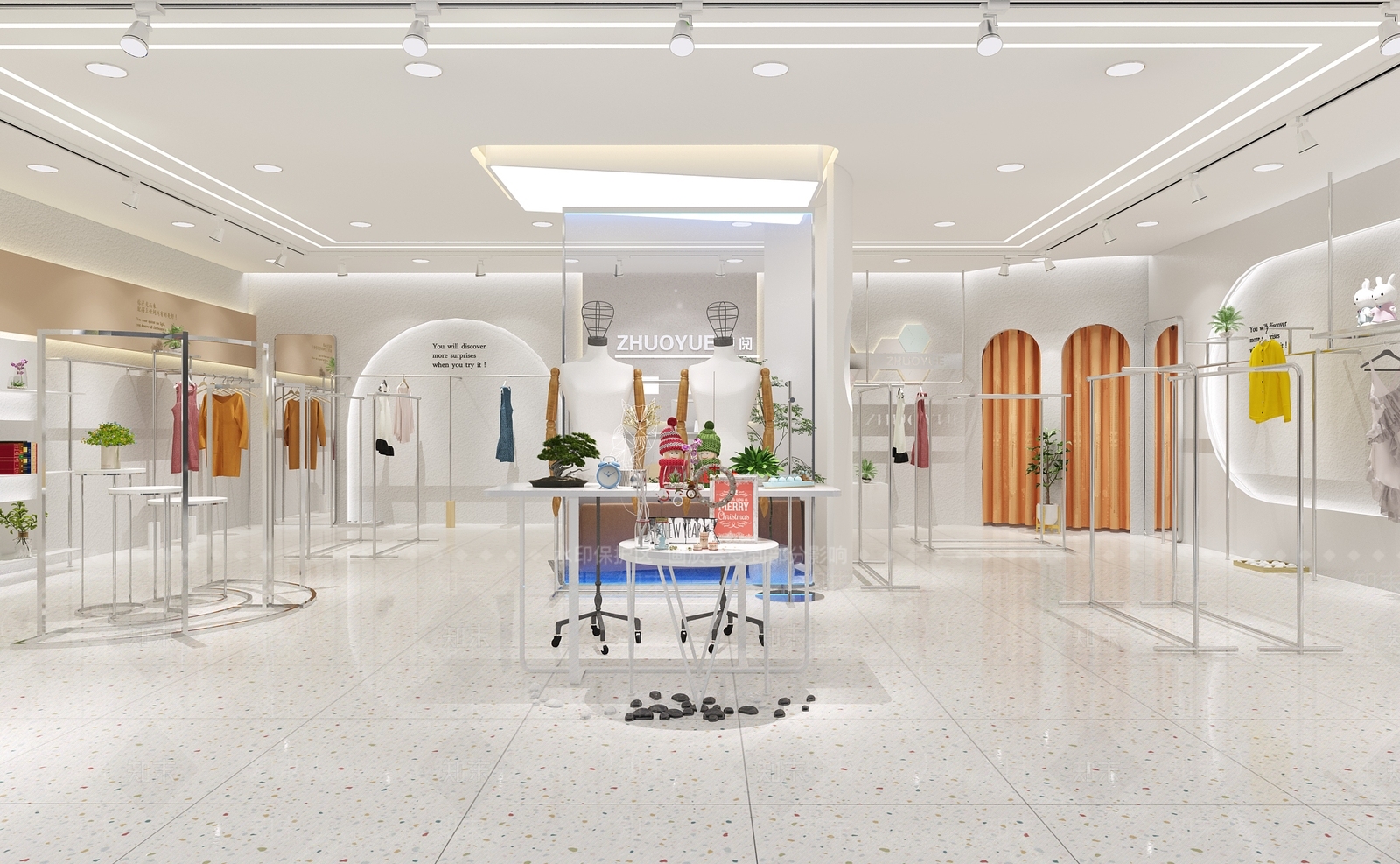 现代女装店3D模型下载【ID:1133878573】