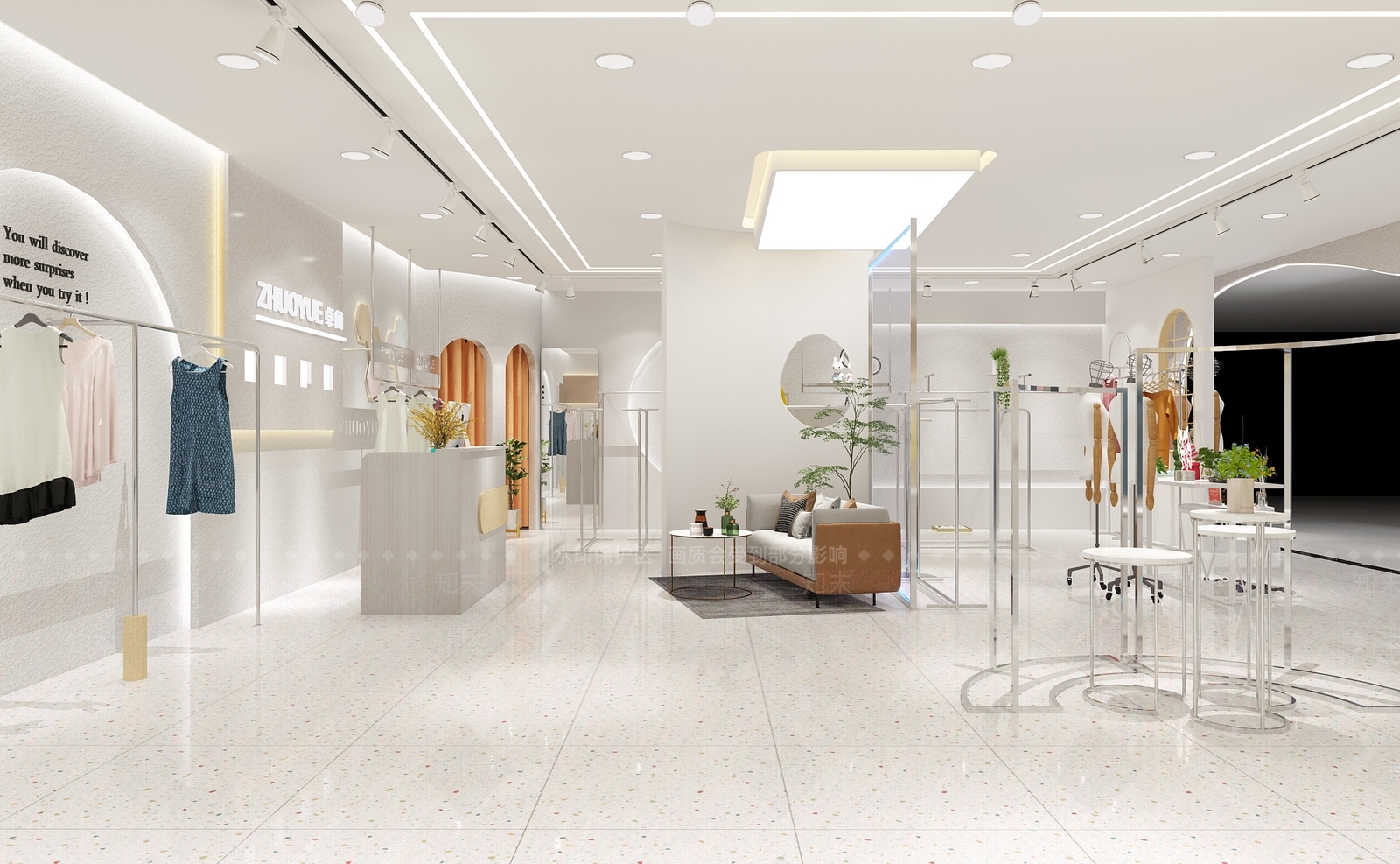 现代女装店3D模型下载【ID:1133878573】