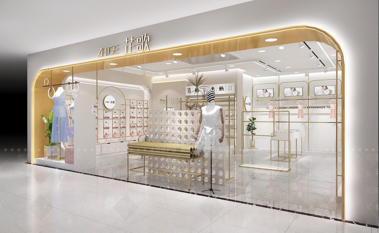 现代内衣店3D模型下载【ID:1133879297】