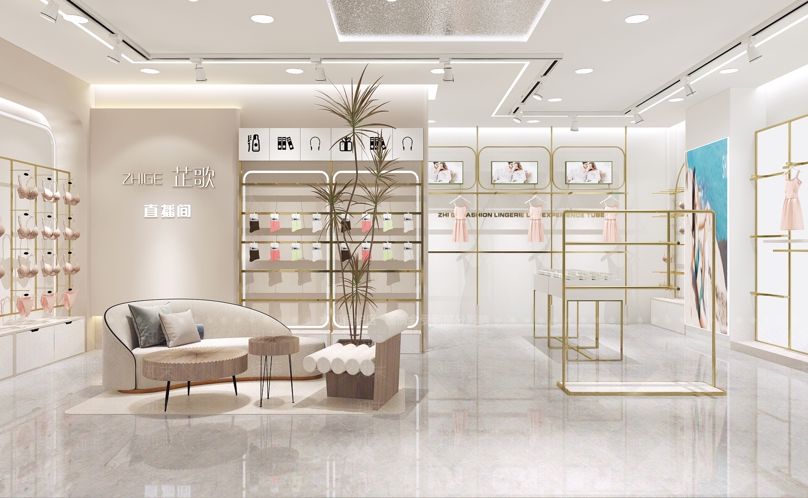 现代内衣店3D模型下载【ID:1133879297】
