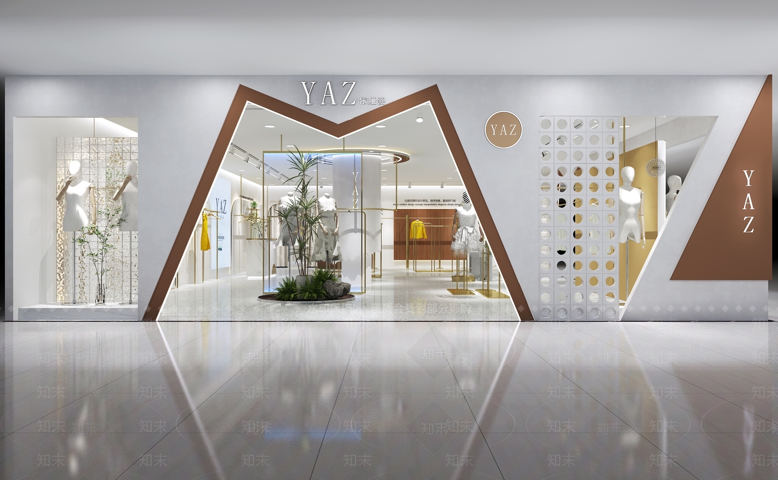 现代女装店3D模型下载【ID:1133881596】