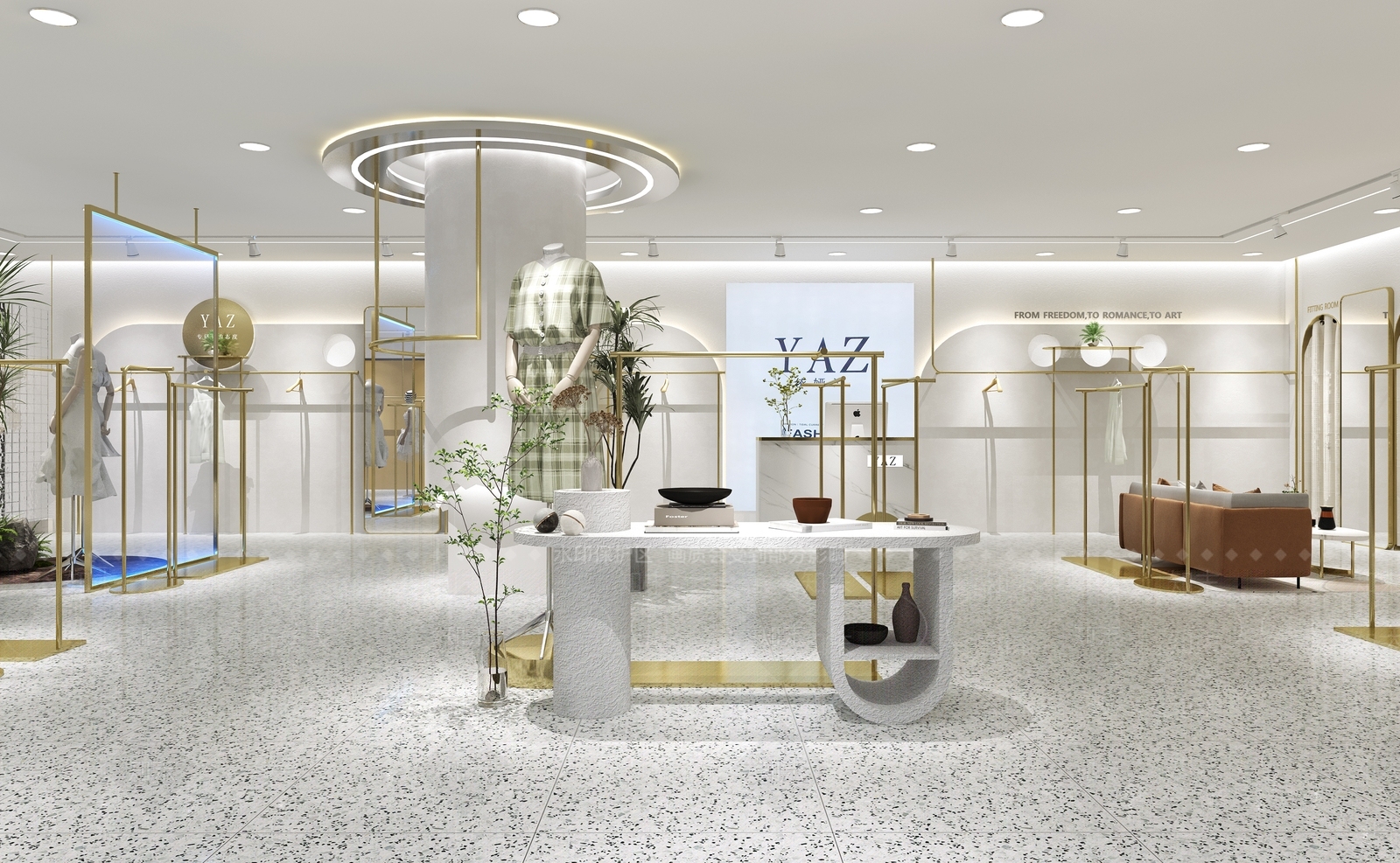 现代女装店3D模型下载【ID:1133881596】
