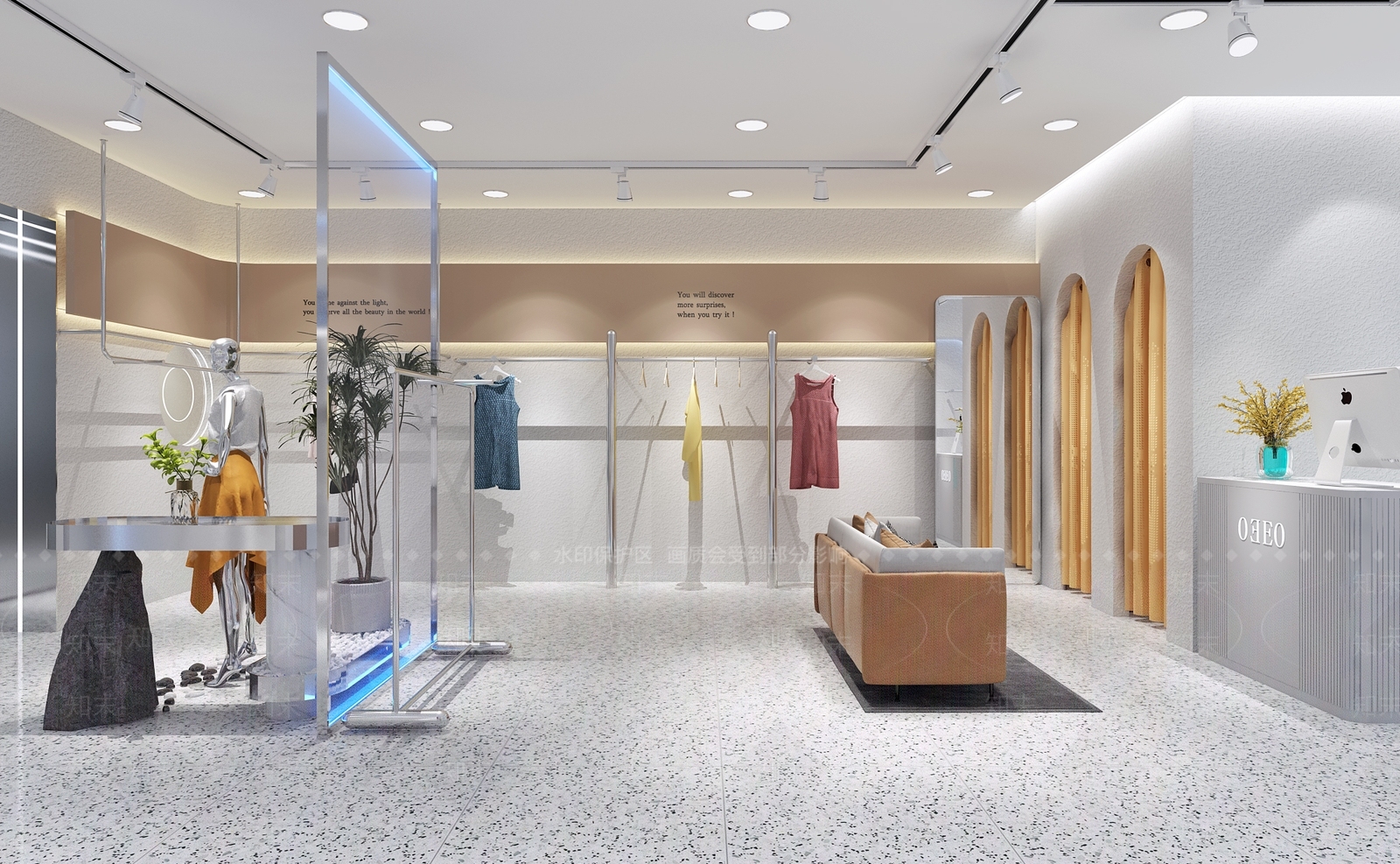 现代女服装店3D模型下载【ID:1133891113】