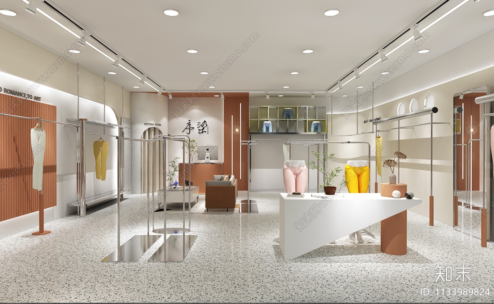 现代服装店3D模型下载【ID:1133989824】