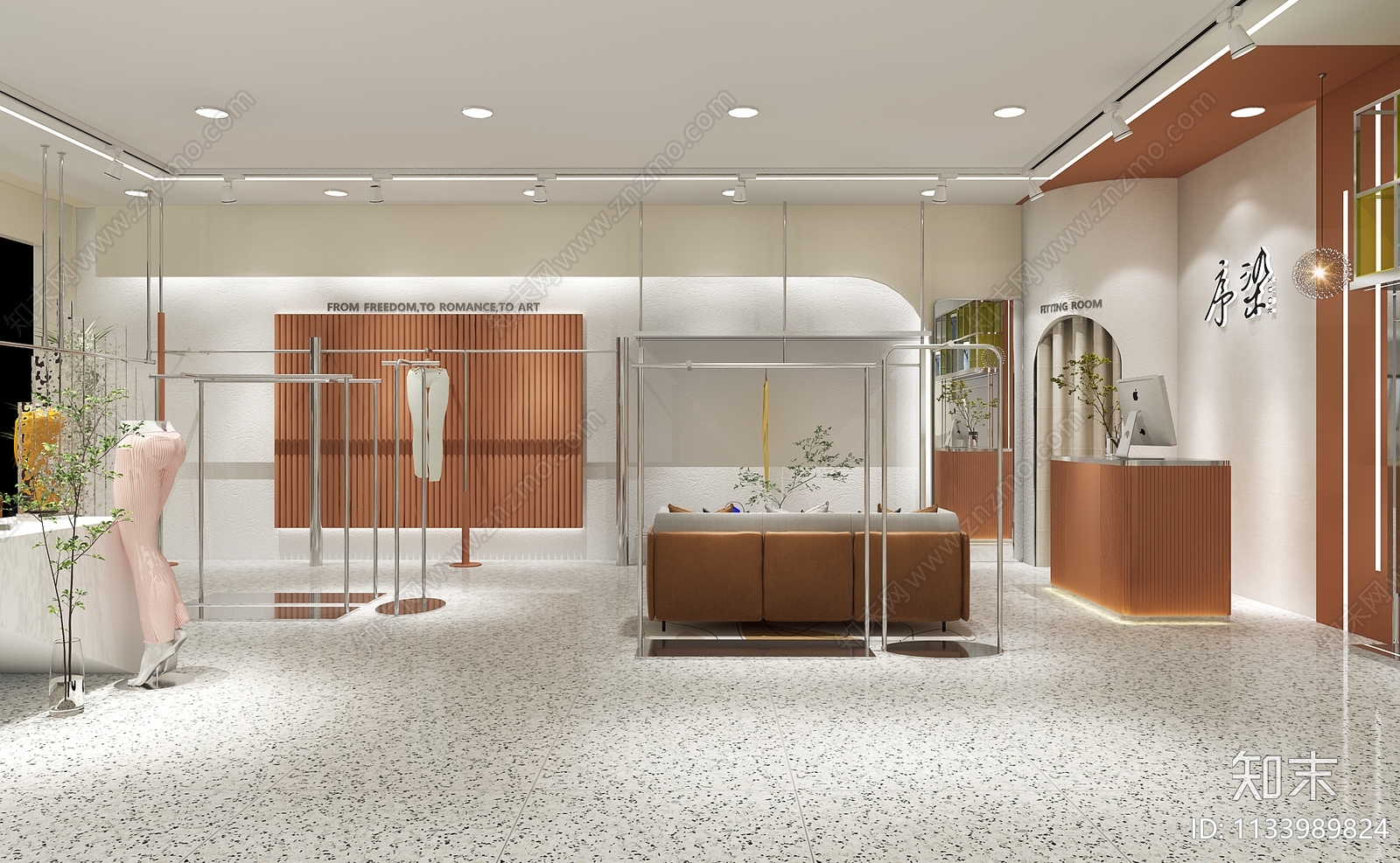 现代服装店3D模型下载【ID:1133989824】