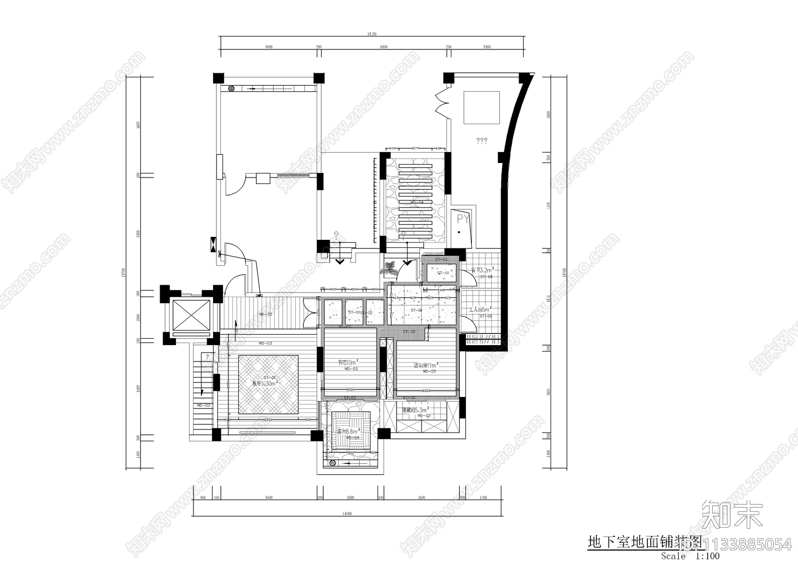 东南亚风格别墅家装cad施工图下载【ID:1133885054】