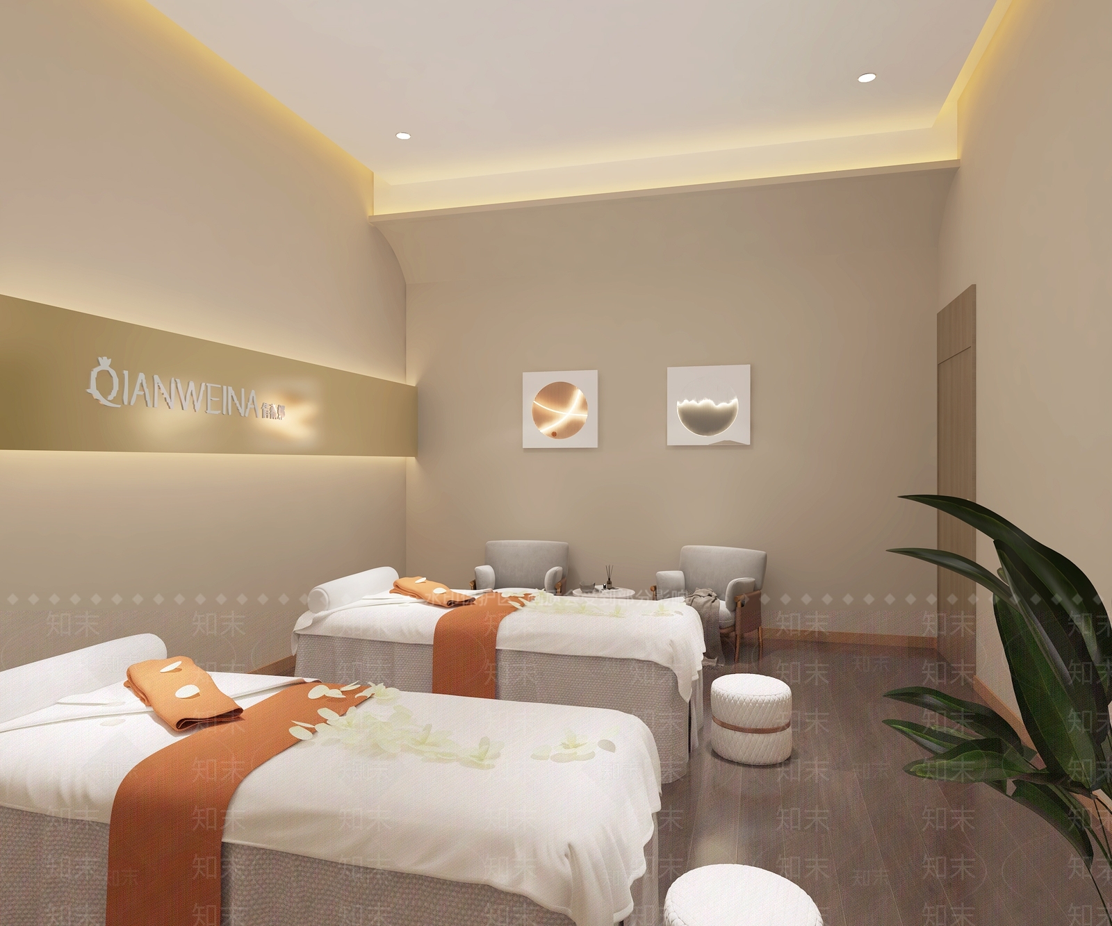 现代美容SPA店3D模型下载【ID:1133885311】