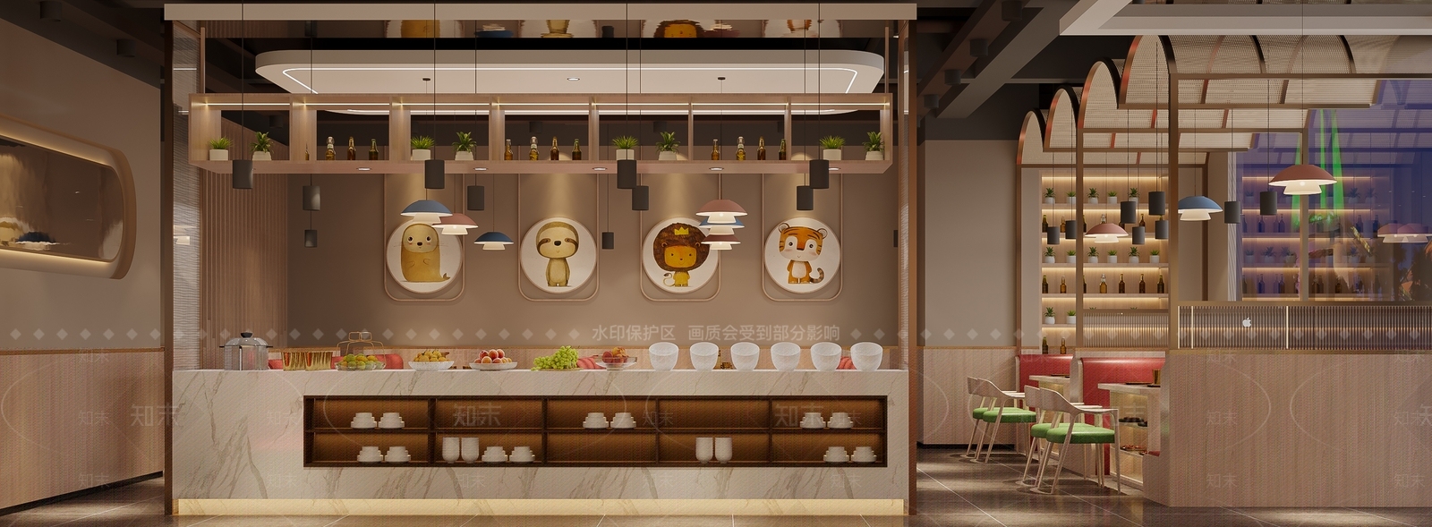 现代烧烤店3D模型下载【ID:1133893165】