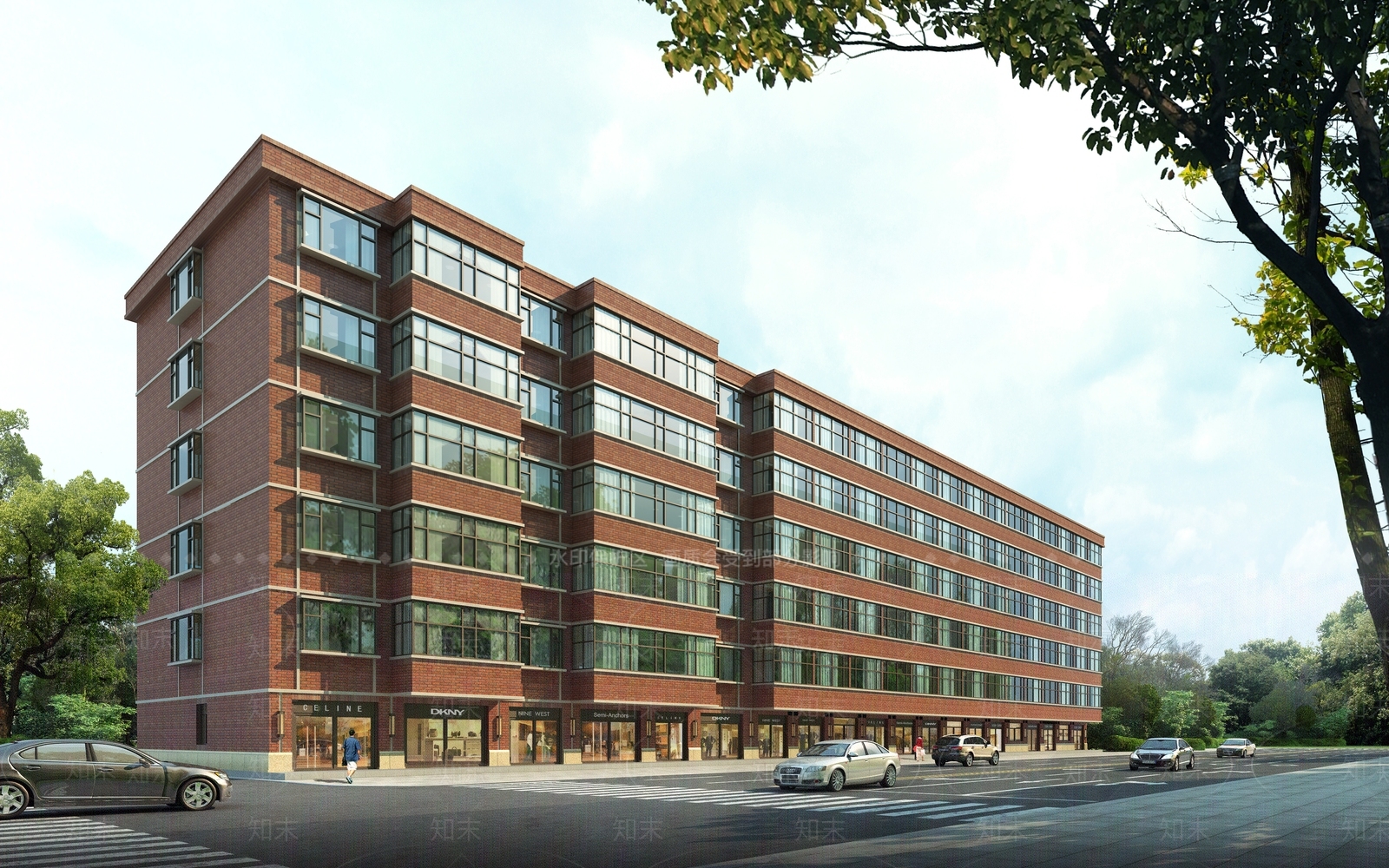 现代员工宿舍多层住宅SU模型下载【ID:1133887596】