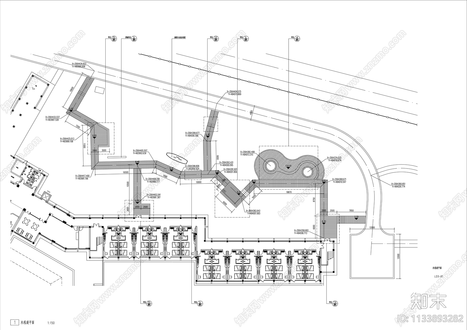 景观公园木栈道节点详图cad施工图下载【ID:1133893282】