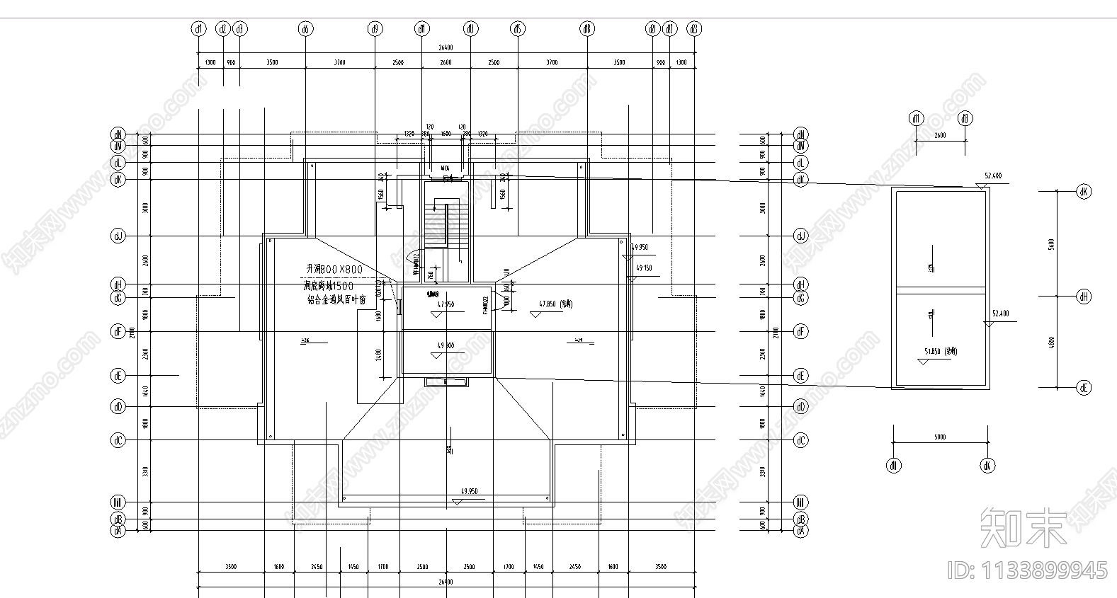 紫桂苑4号楼住宅建筑cad施工图下载【ID:1133899945】