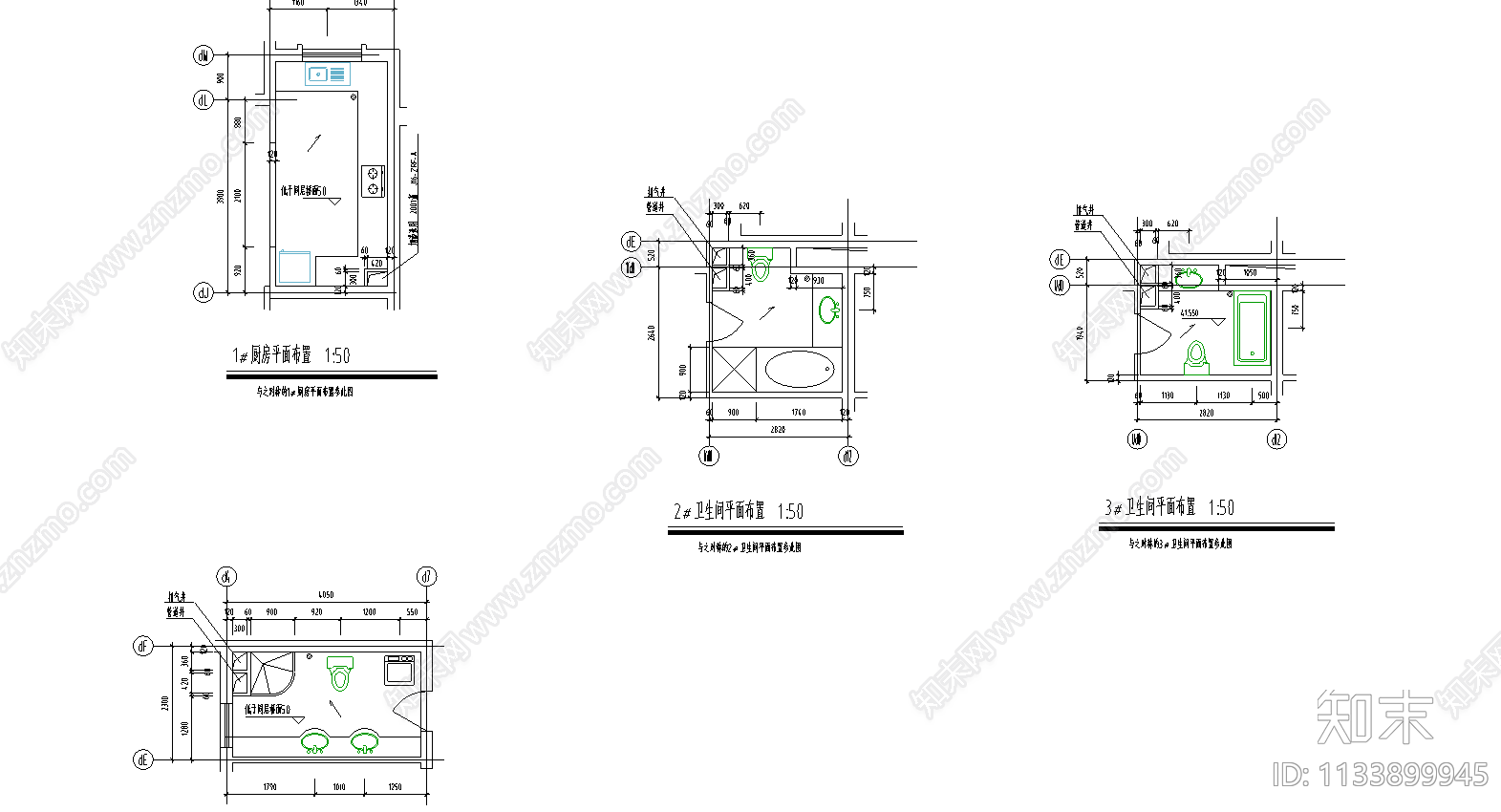 紫桂苑4号楼住宅建筑cad施工图下载【ID:1133899945】