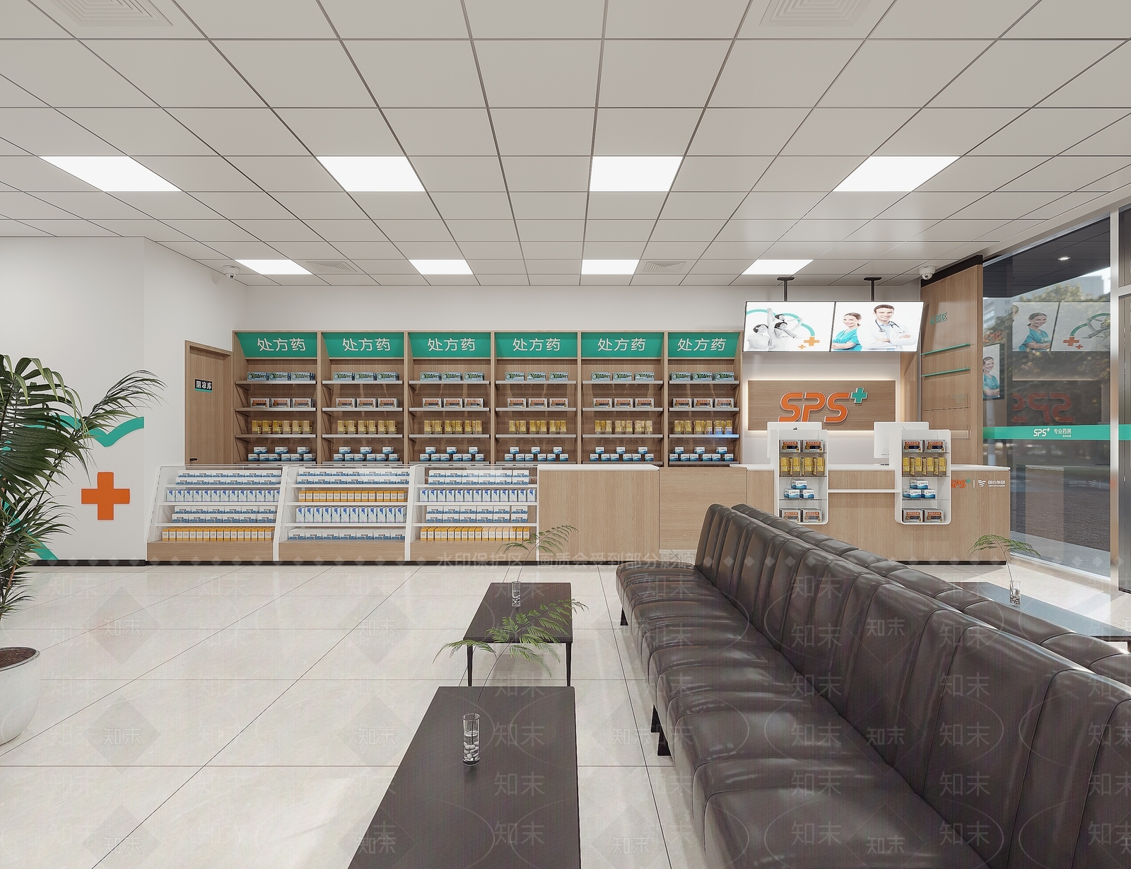 现代药房3D模型下载【ID:1133911961】