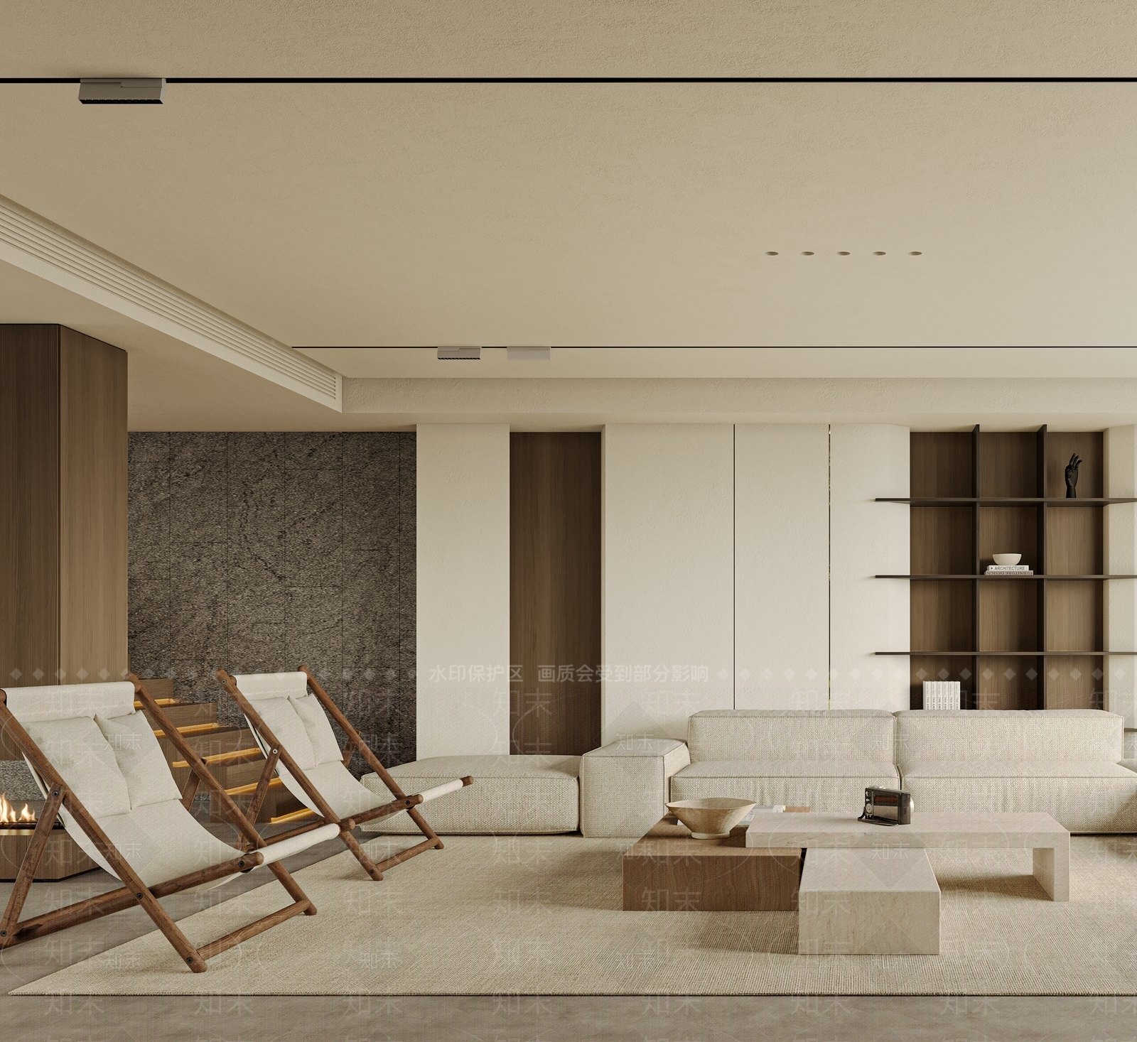 现代家居客厅3D模型下载【ID:1133917249】_知末3d模型网