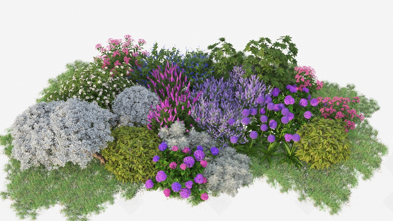 花坛3D模型下载【ID:1133973479】