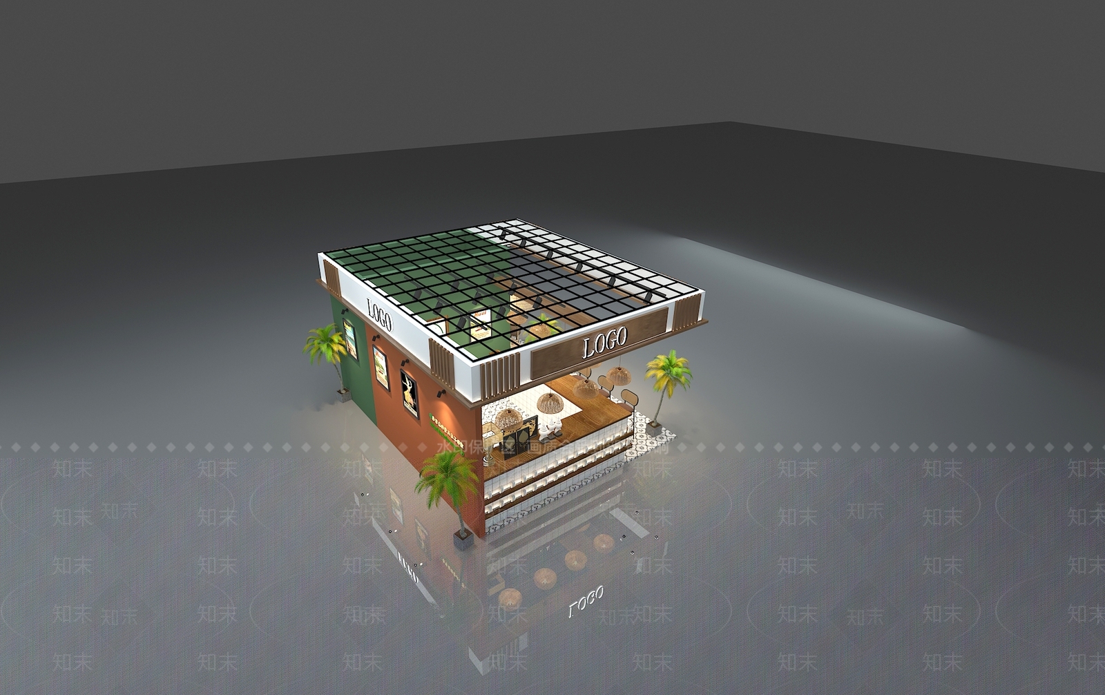 东南亚泰式奶茶店3D模型下载【ID:1133930158】