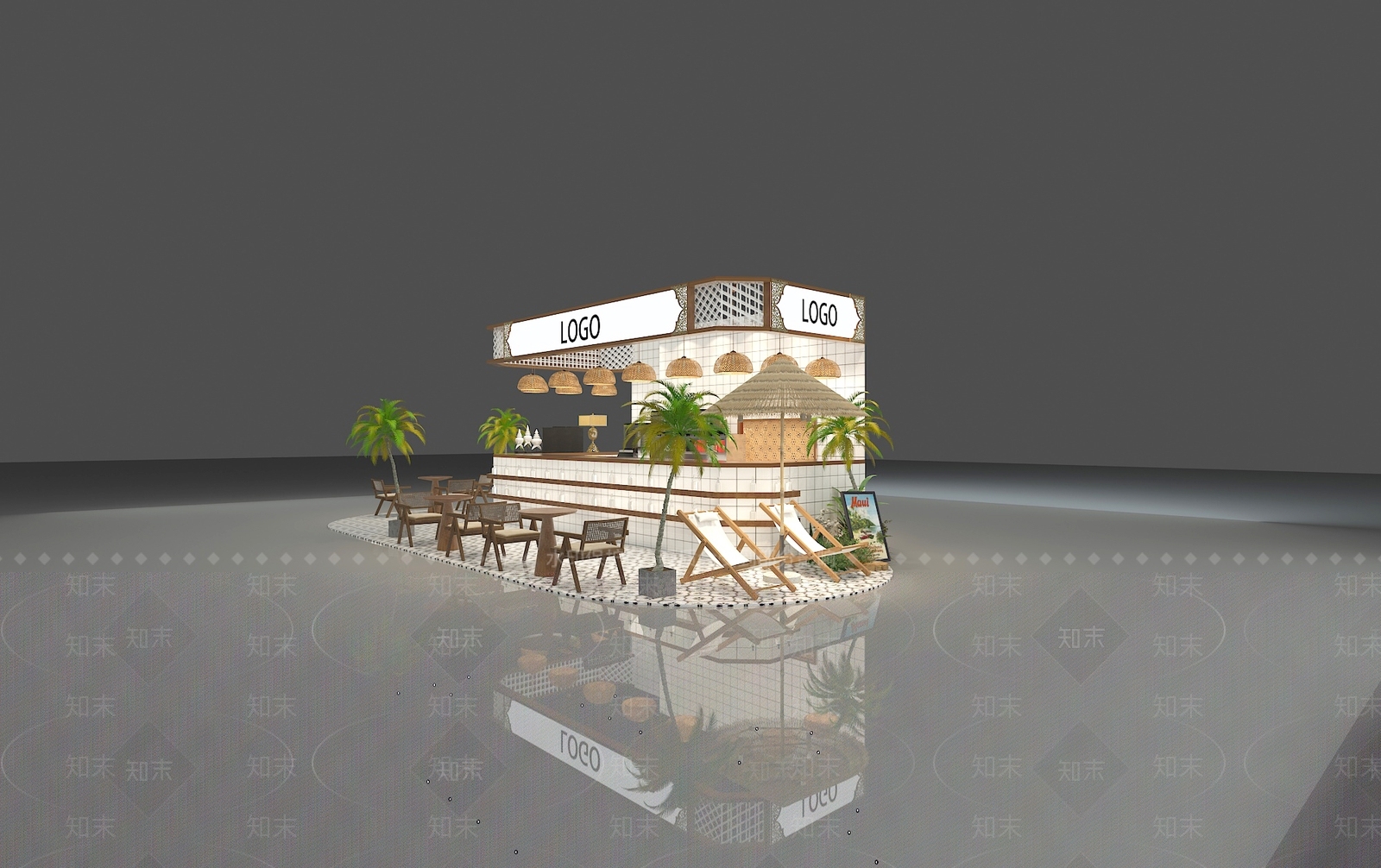 东南亚泰式奶茶店3D模型下载【ID:1133931781】