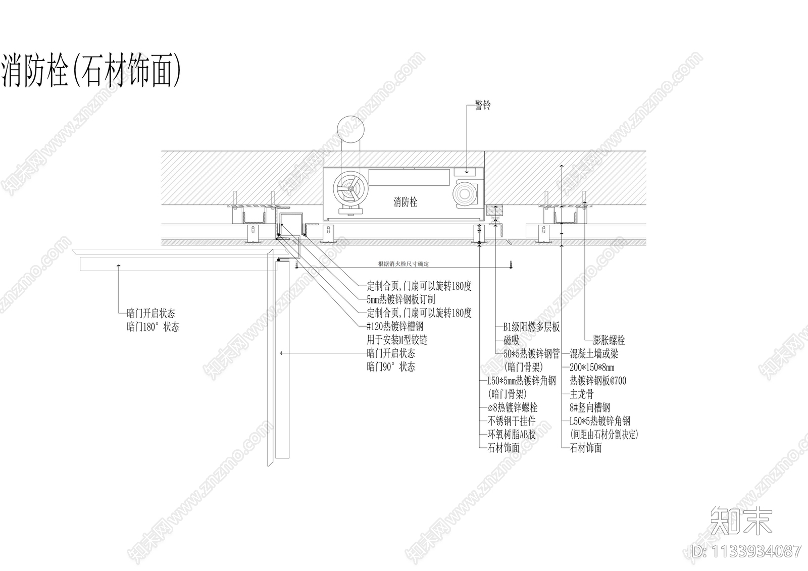 消防箱各种暗门cad施工图下载【ID:1133934087】