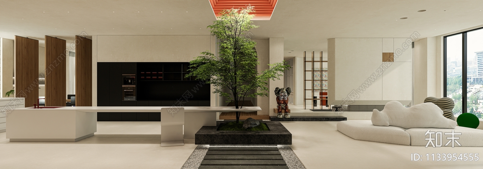现代展厅空间SU模型下载【ID:1133954555】