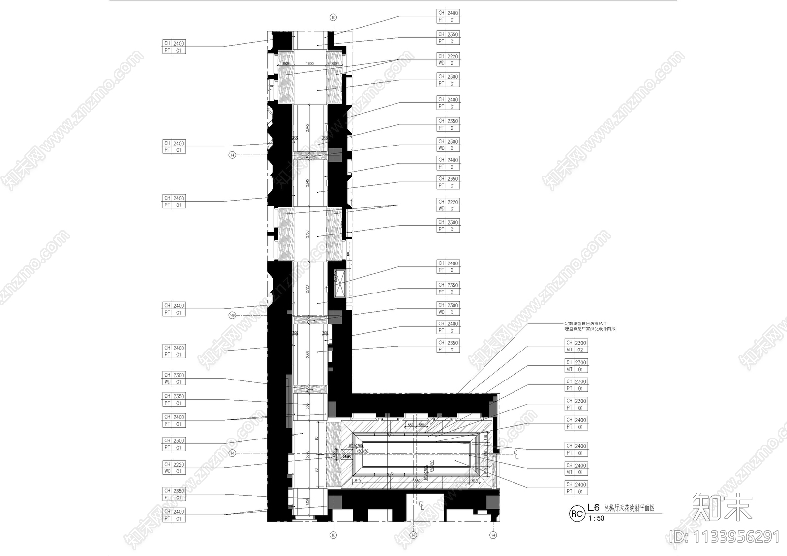北京酒店客房样板房cad施工图下载【ID:1133956291】