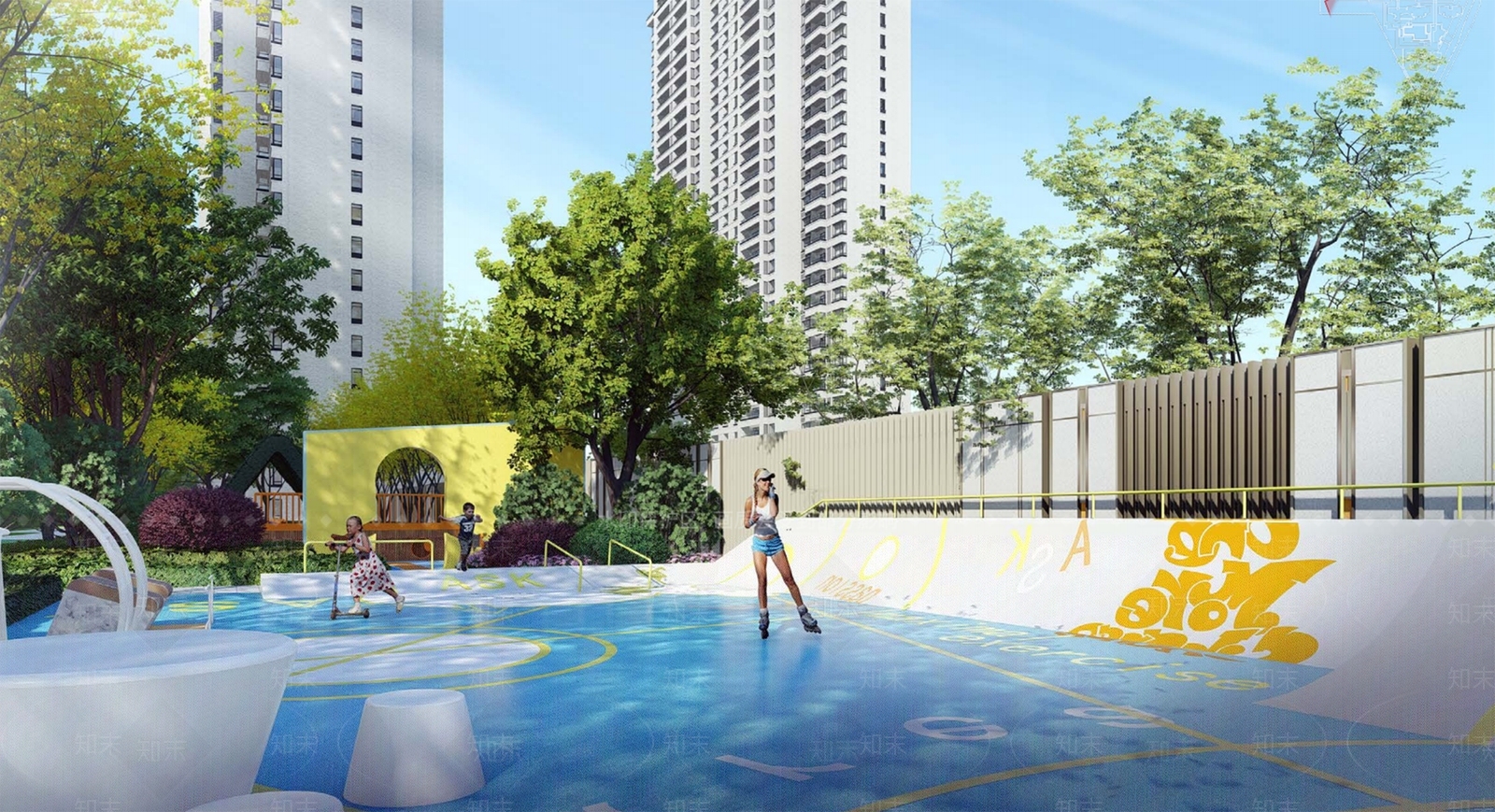 现代儿童活动空间SU模型下载【ID:1133956486】