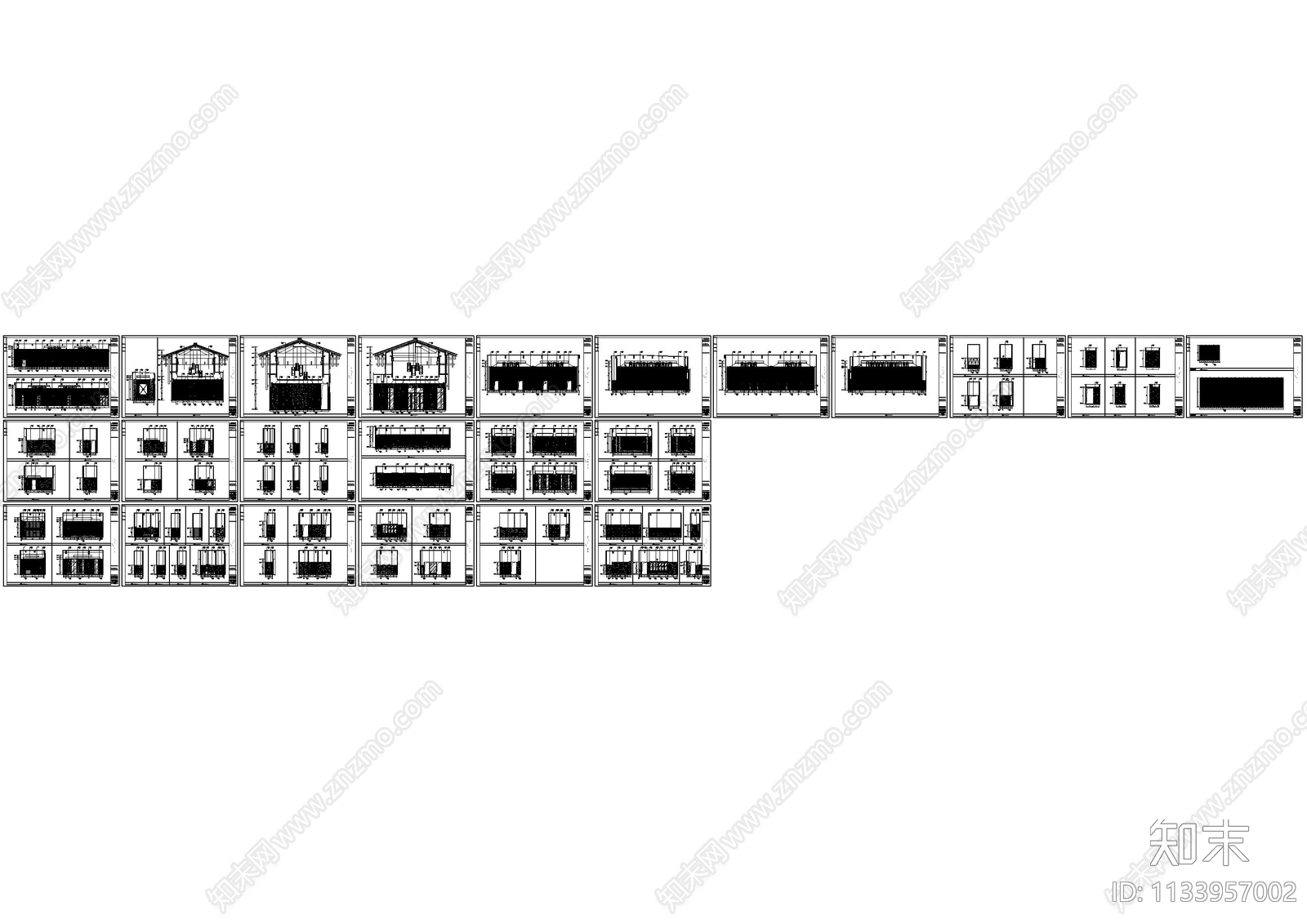 合肥宴会厅cad施工图下载【ID:1133957002】