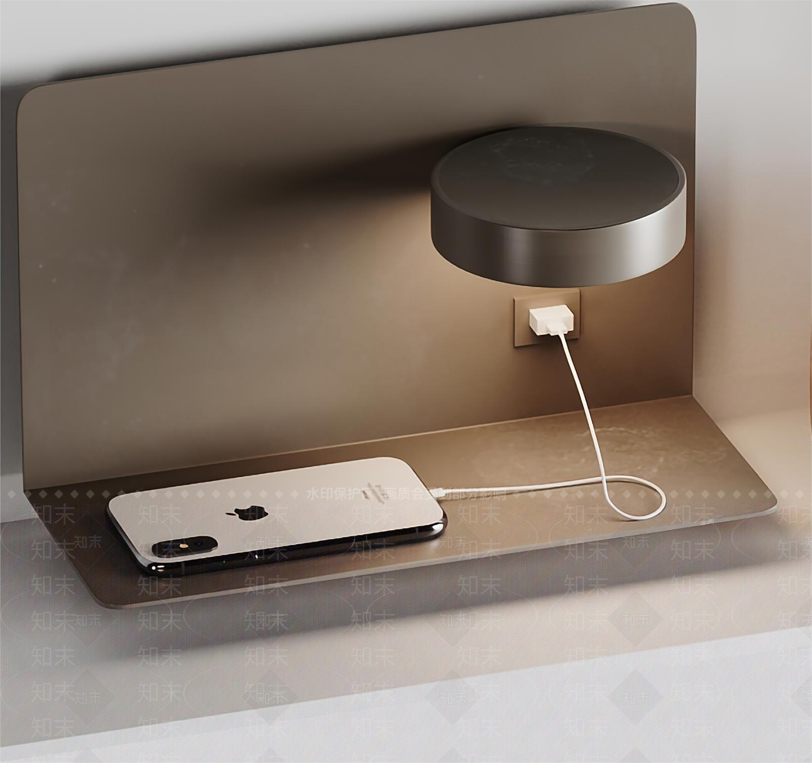 苹果手机台灯组合SU模型下载【ID:1133962166】