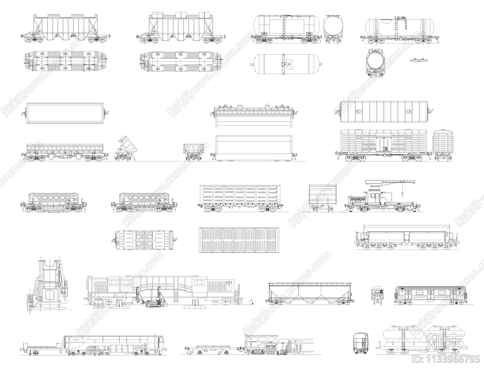 货运列车施工图下载【ID:1133966795】