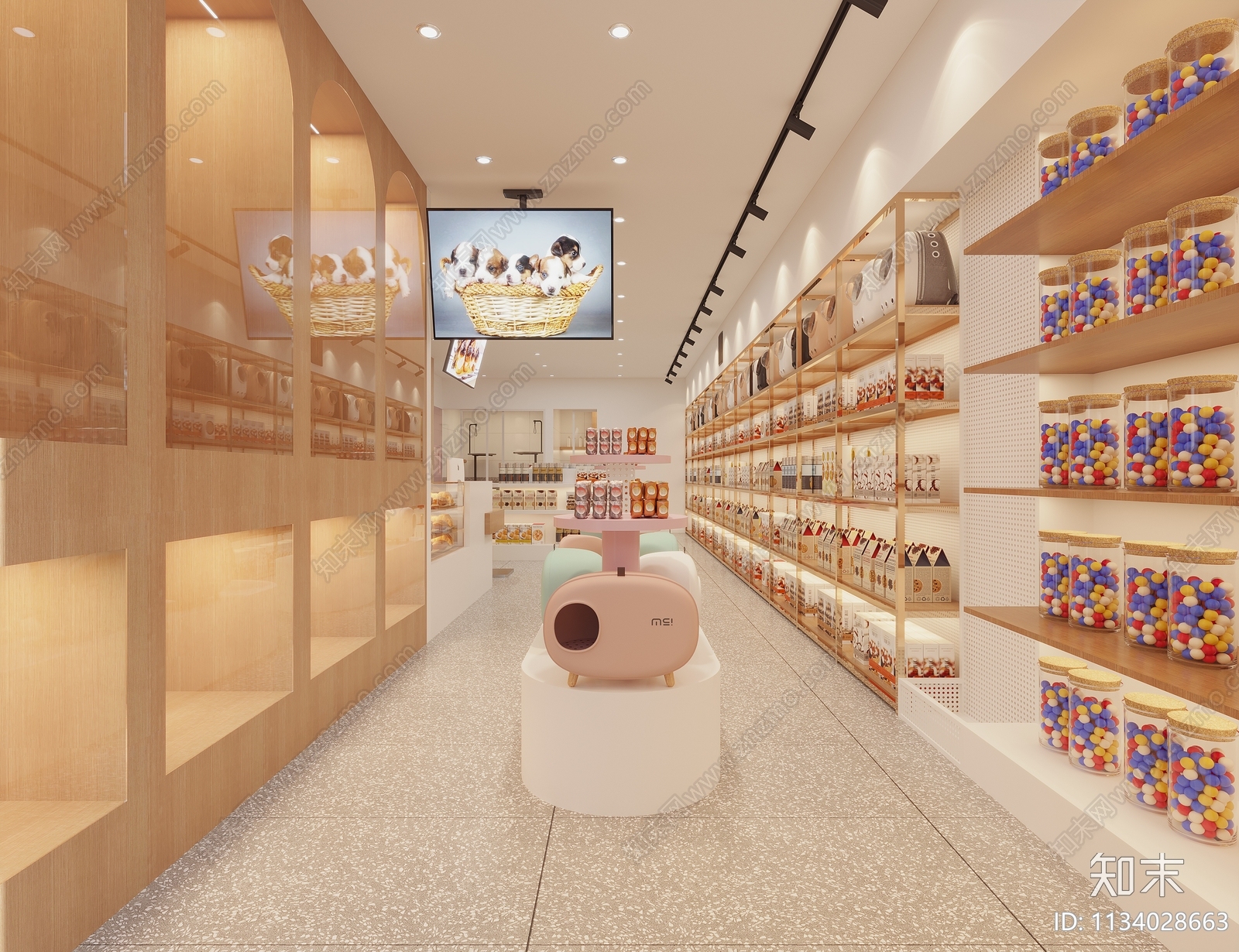现代宠物店3D模型下载【ID:1134028663】