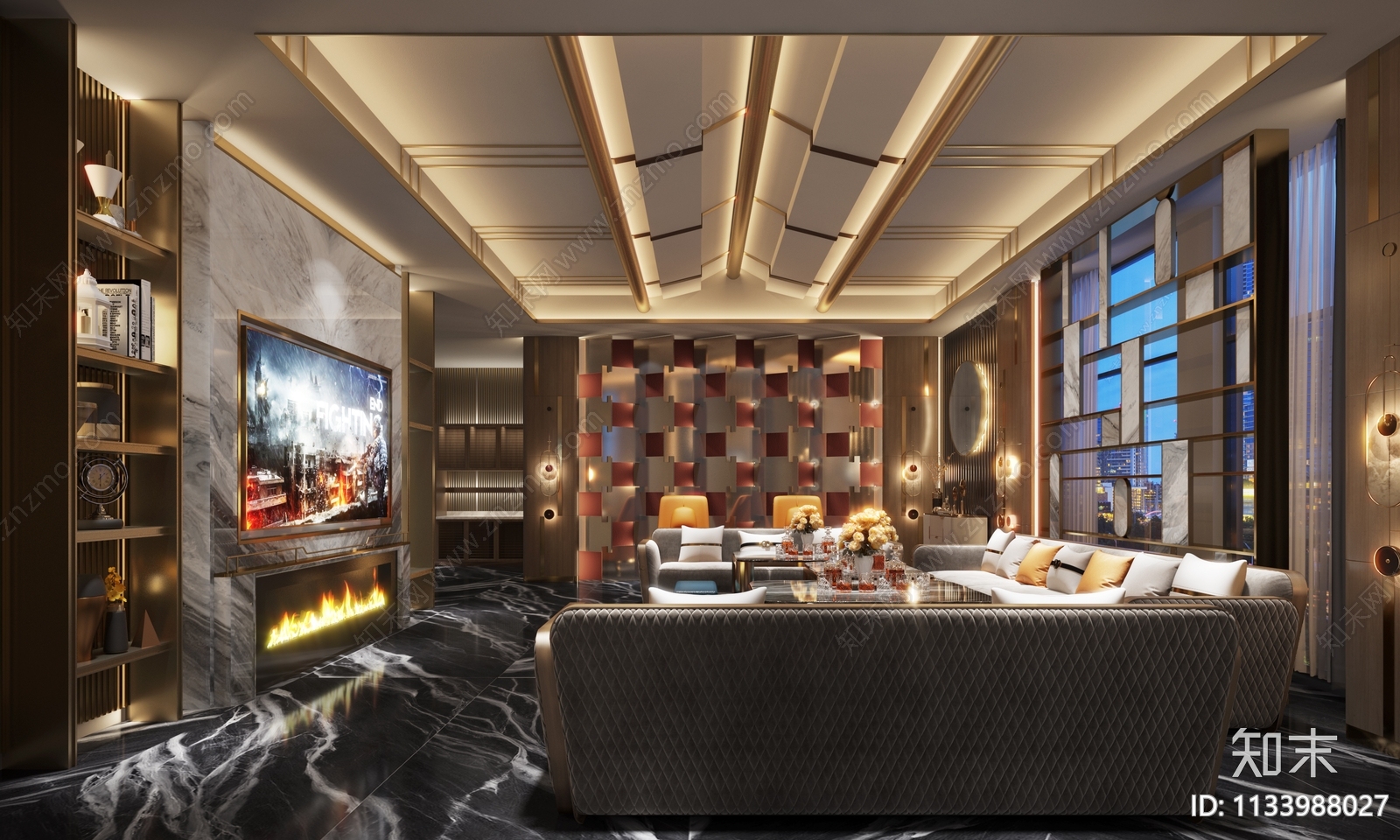 新中式KTV3D模型下载【ID:1133988027】