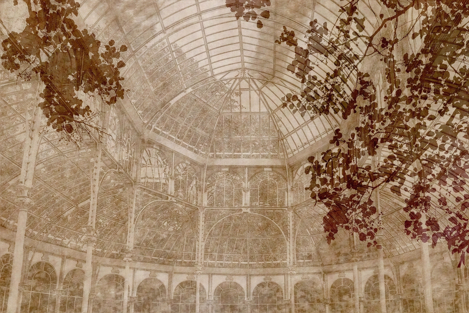 欧式田园建筑壁纸贴图下载【ID:1133987885】