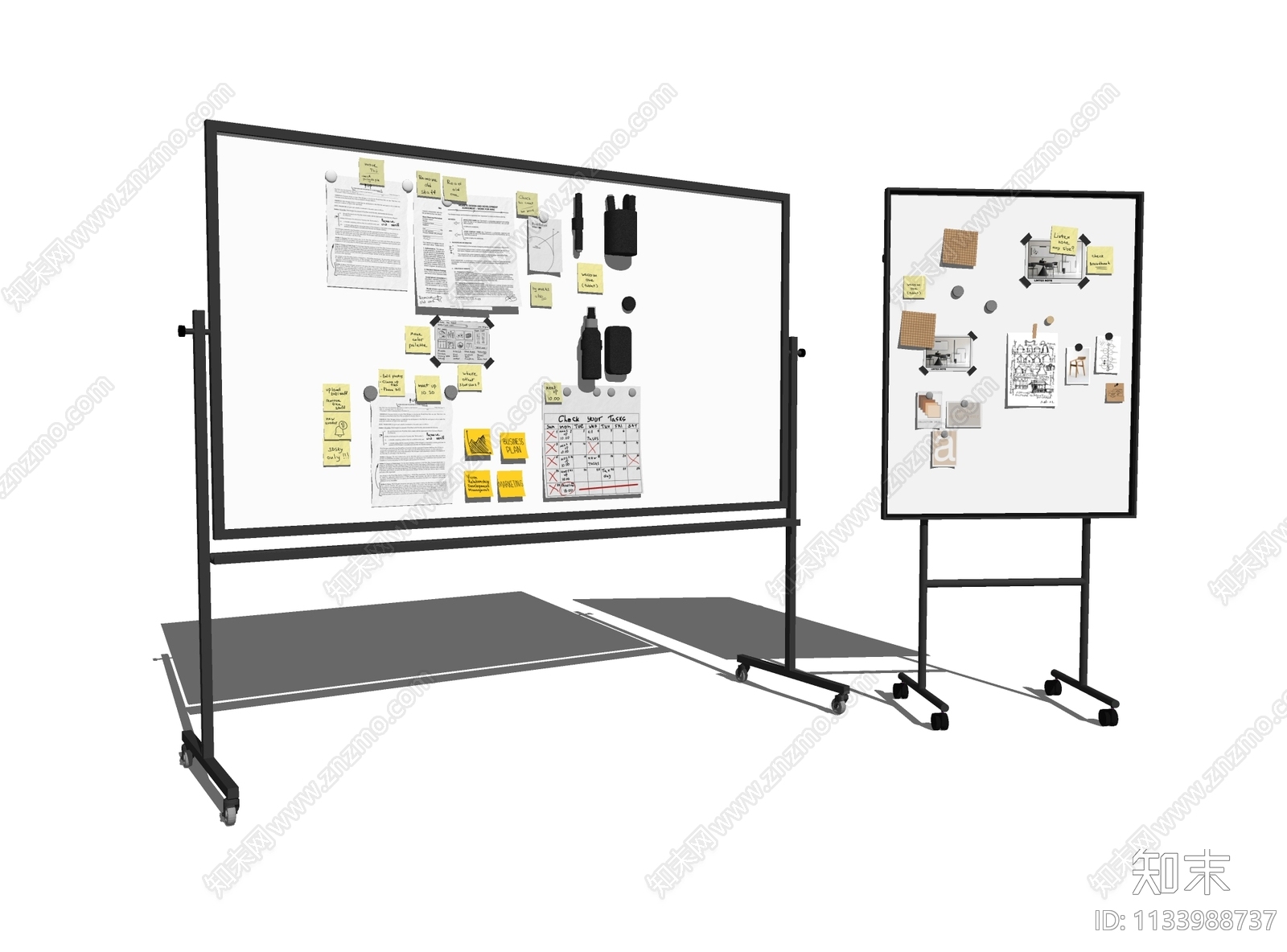 办公白板SU模型下载【ID:1133988737】