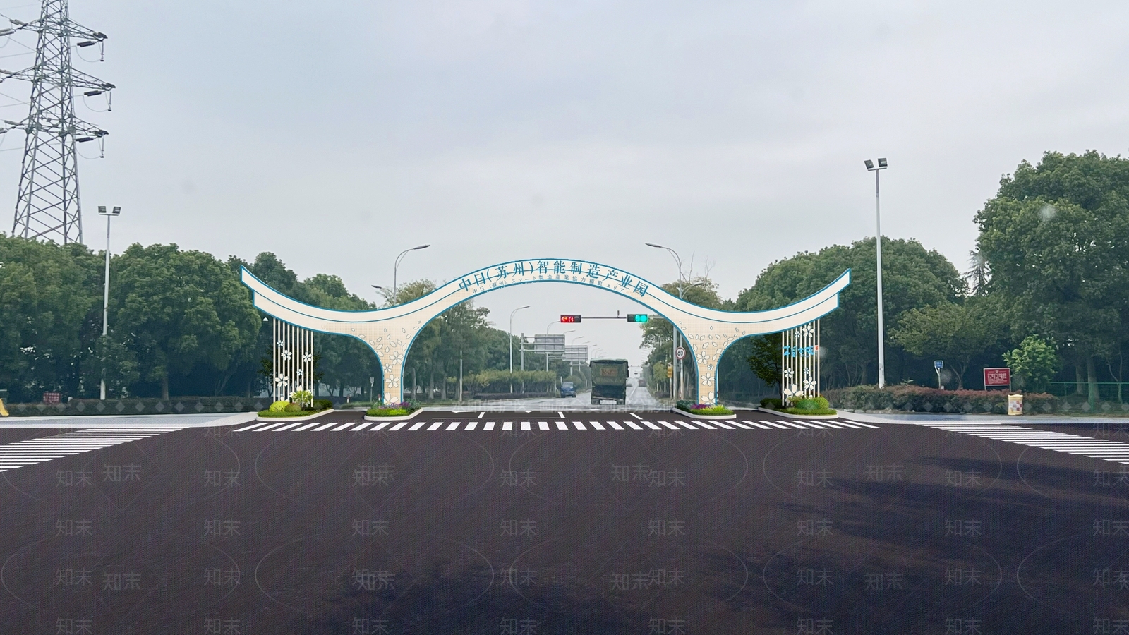 现代景观入口大门SU模型下载【ID:1133992232】