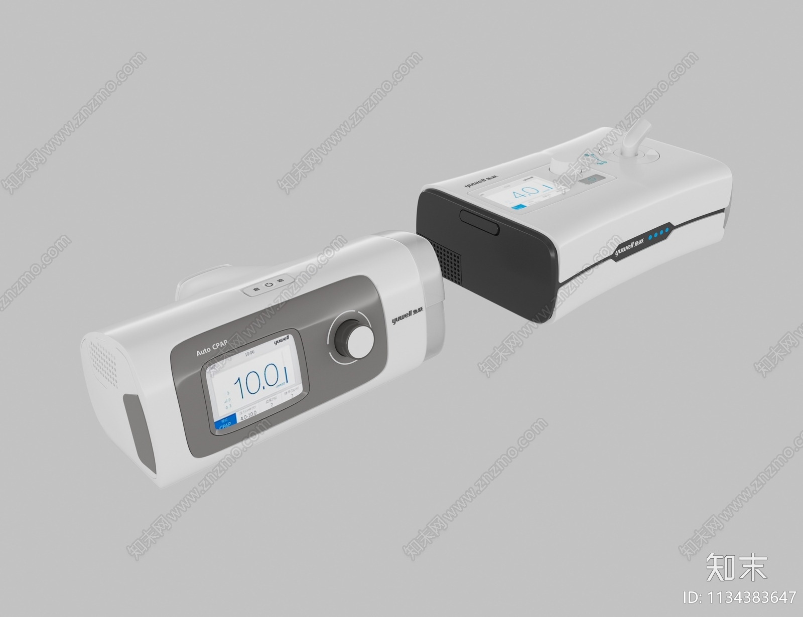 呼吸机3D模型下载【ID:1134383647】