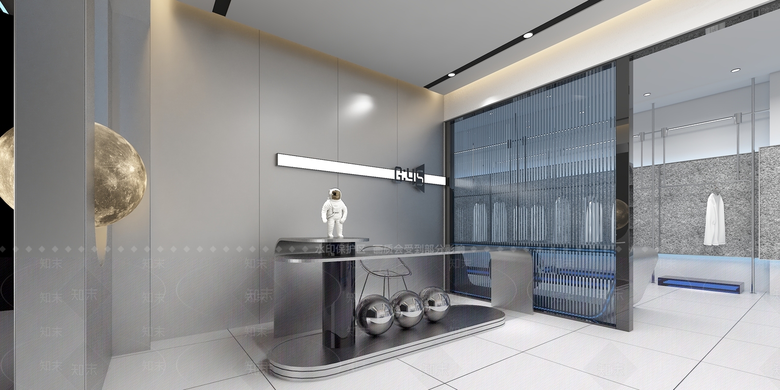 现代服装店3D模型下载【ID:1134436486】