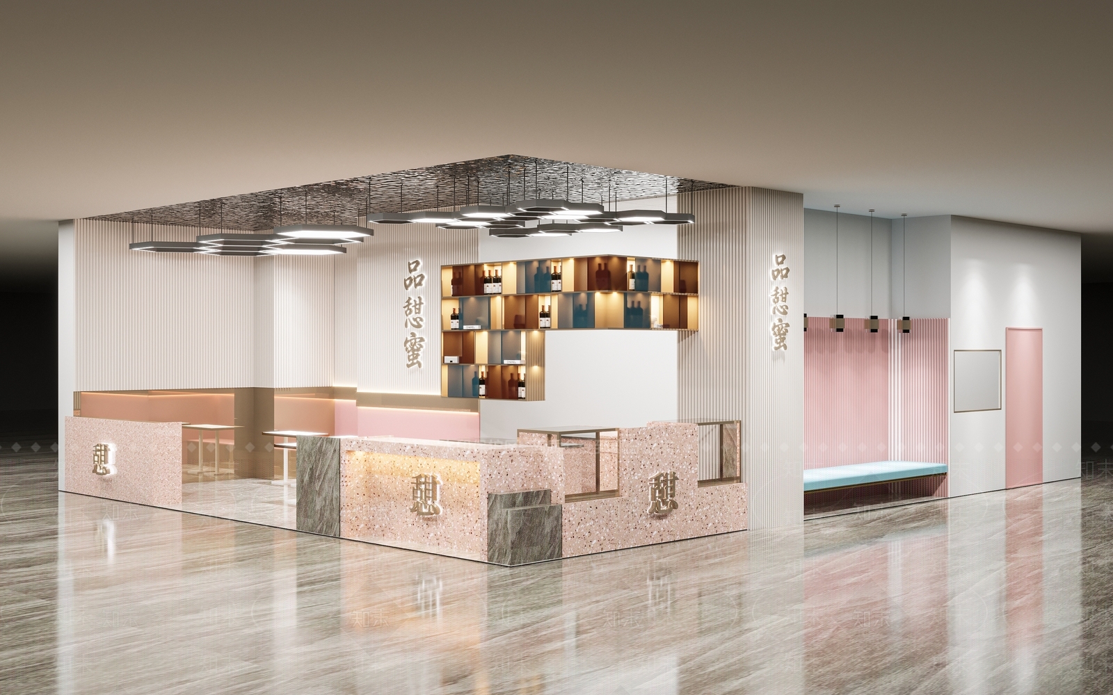 现代甜品面包店3D模型下载【ID:1134009298】