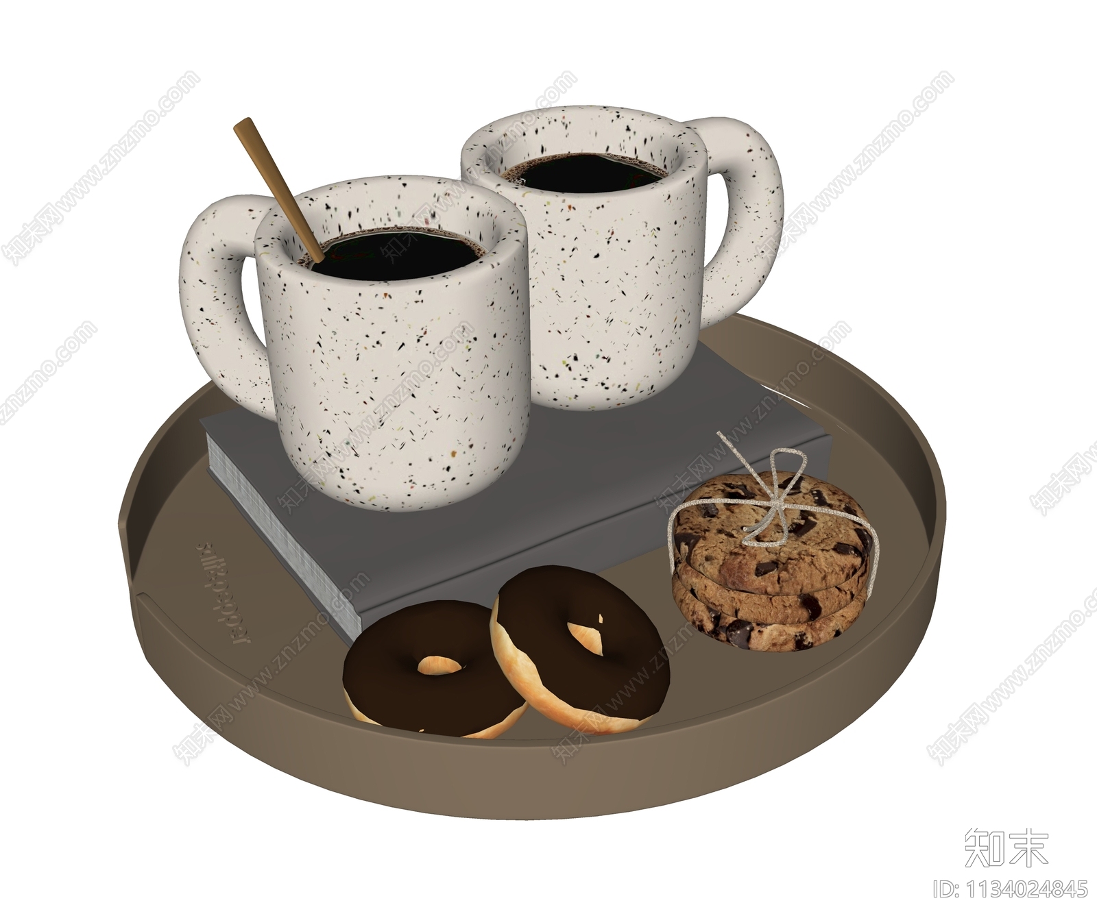 咖啡杯摆件SU模型下载【ID:1134024845】