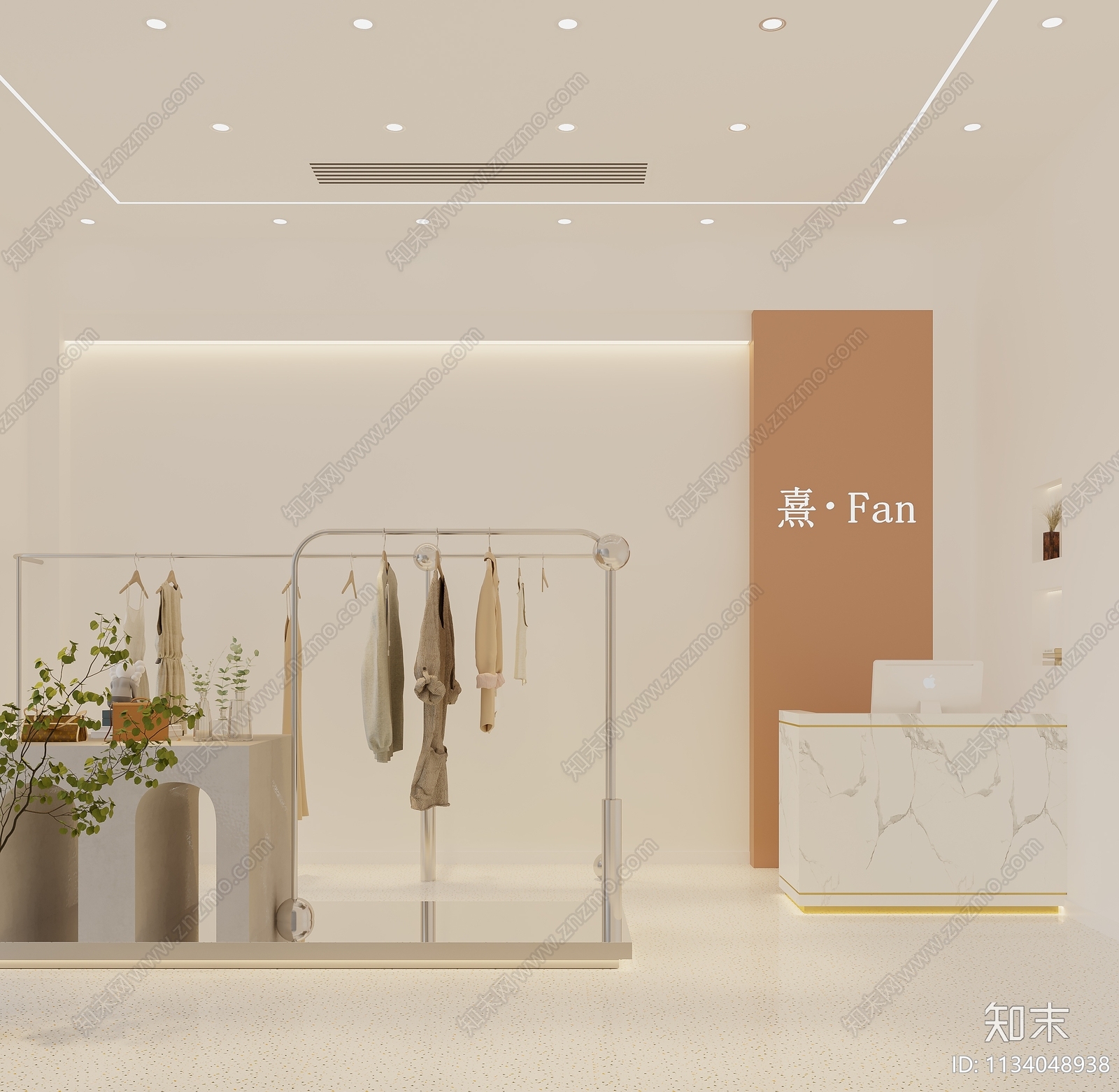 现代服装店3D模型下载【ID:1134048938】