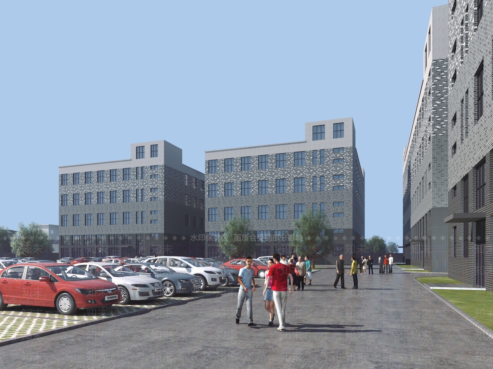 现代工业厂房3D模型下载【ID:1134054754】