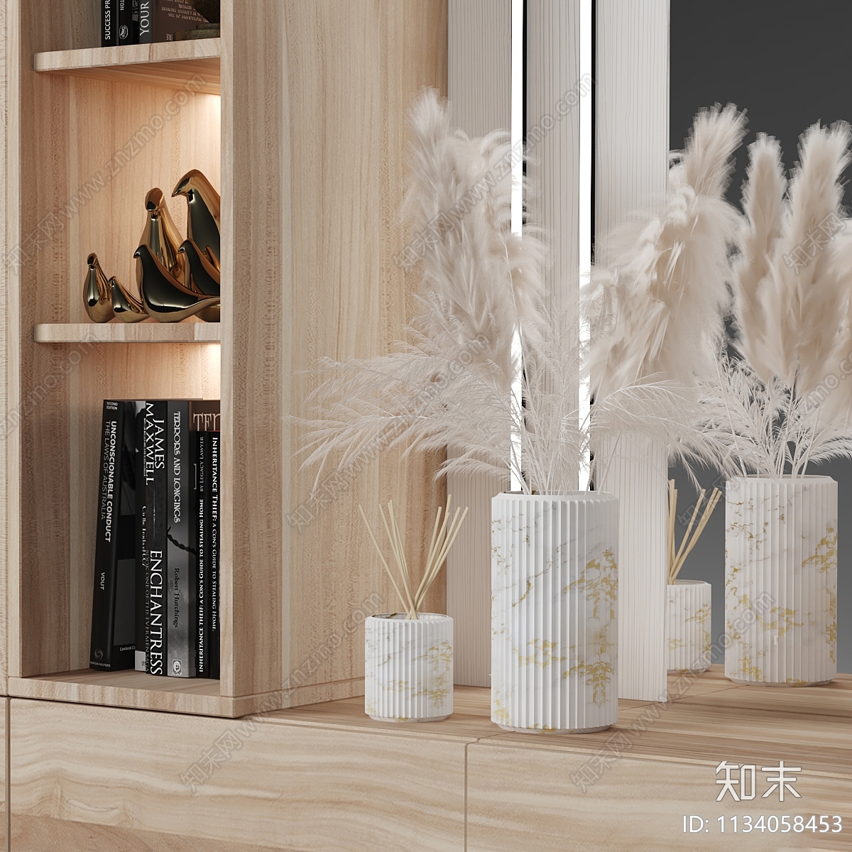 现代玄关鞋柜3D模型下载【ID:1134058453】