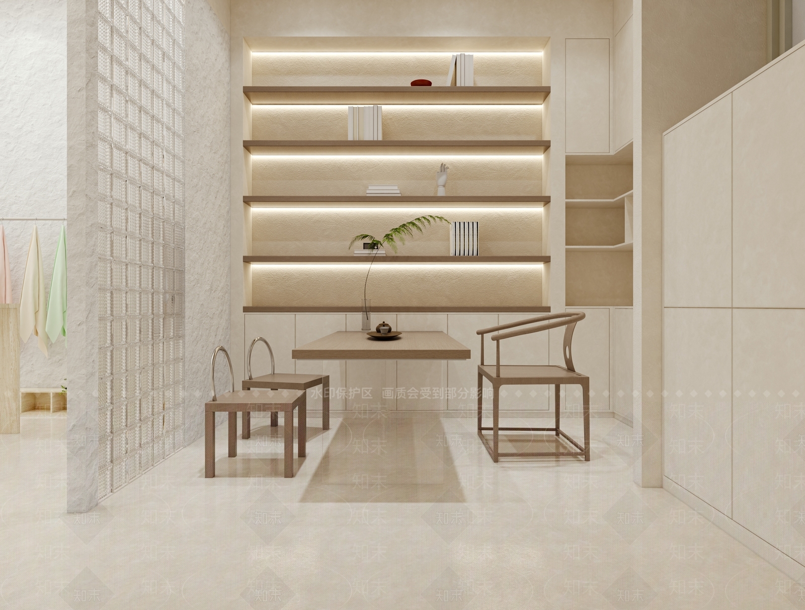 现代服装布艺布料纺织店3D模型下载【ID:1134068544】