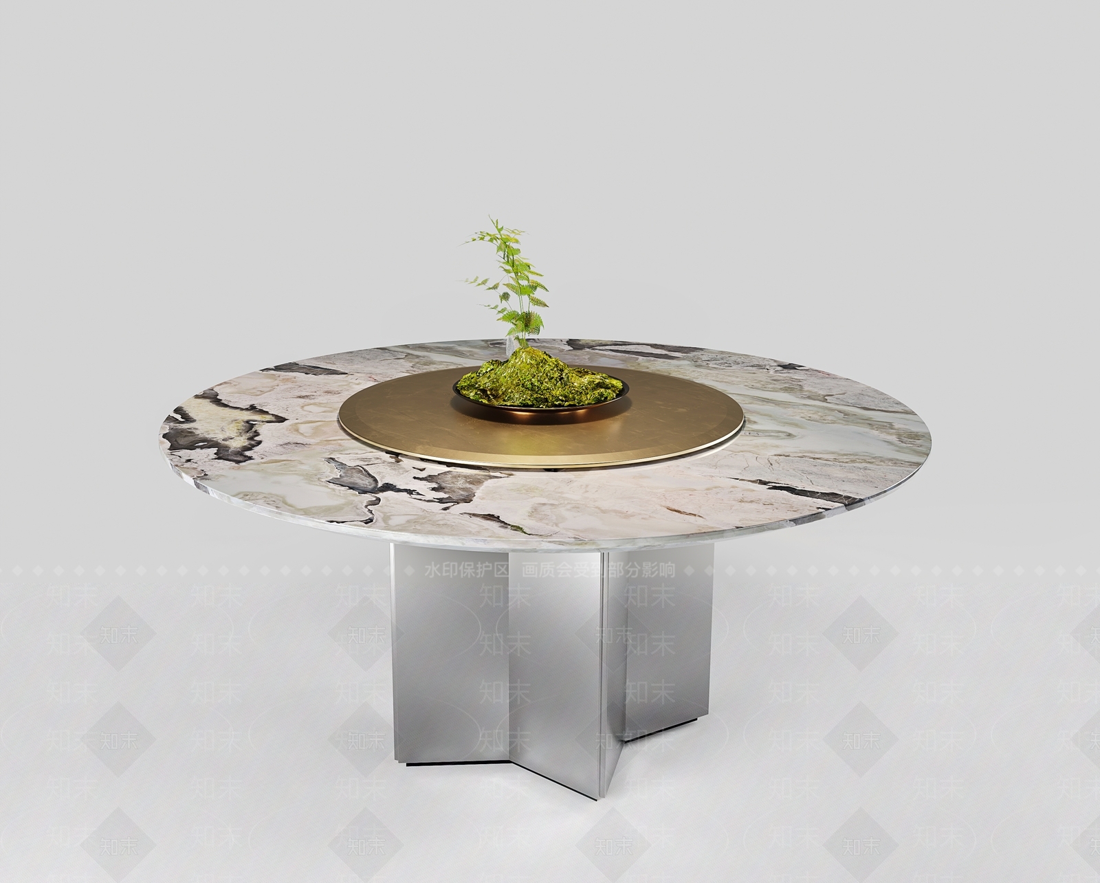 Minotti现代圆餐桌SU模型下载【ID:1134078548】