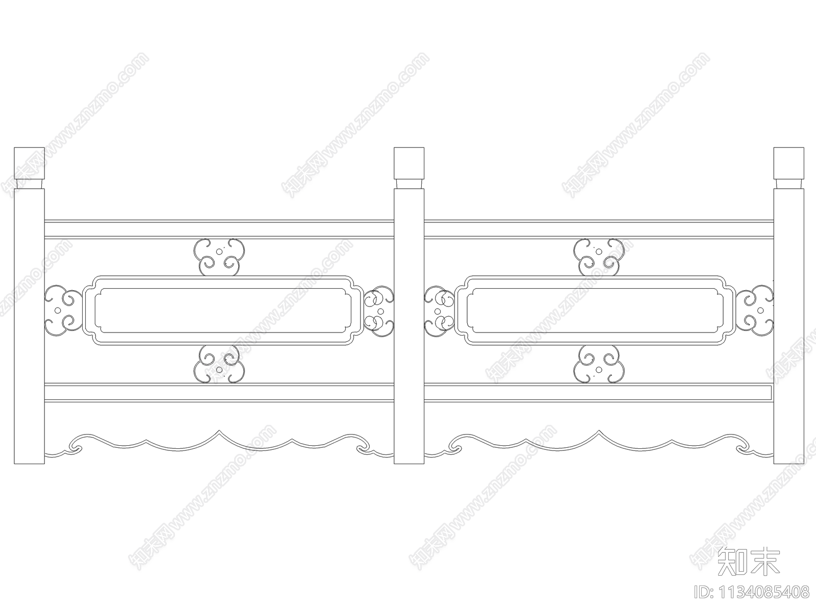 古建栏杆施工图下载【ID:1134085408】